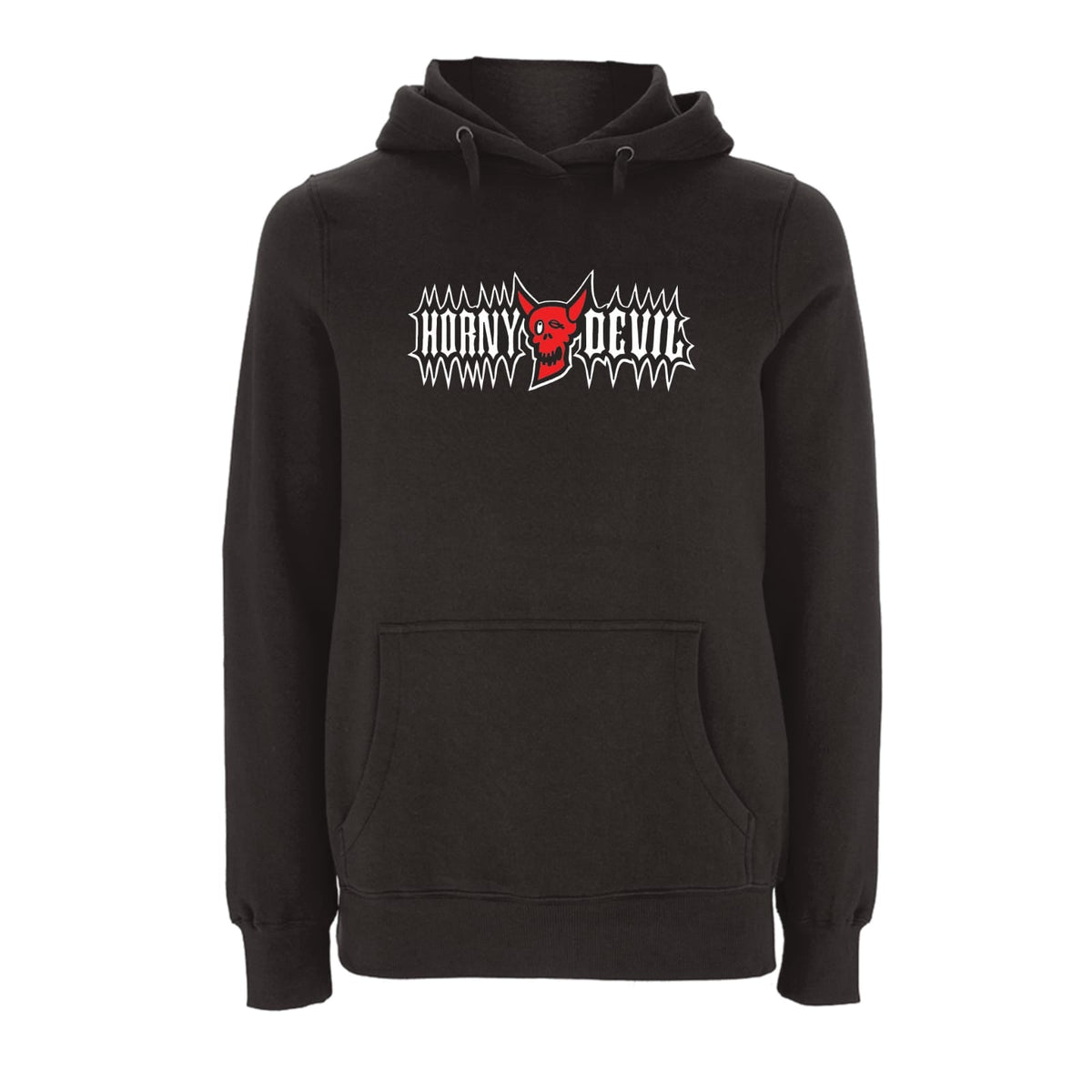 BTKA Horny Devil Logo Hoodie – Rave inspired 90s streetwear, retro fashion from Have a nice day london store