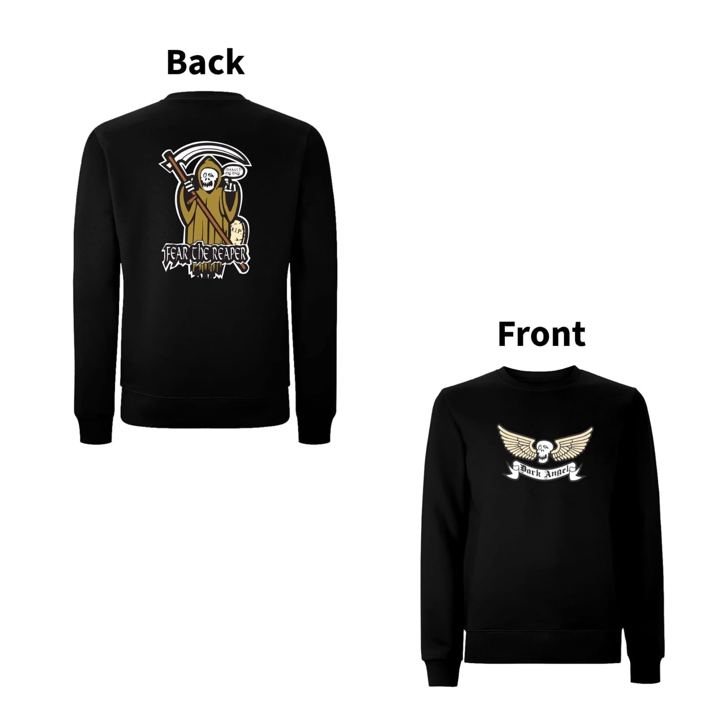 BTKA Fear The Reaper Front & Back Print Sweatshirt