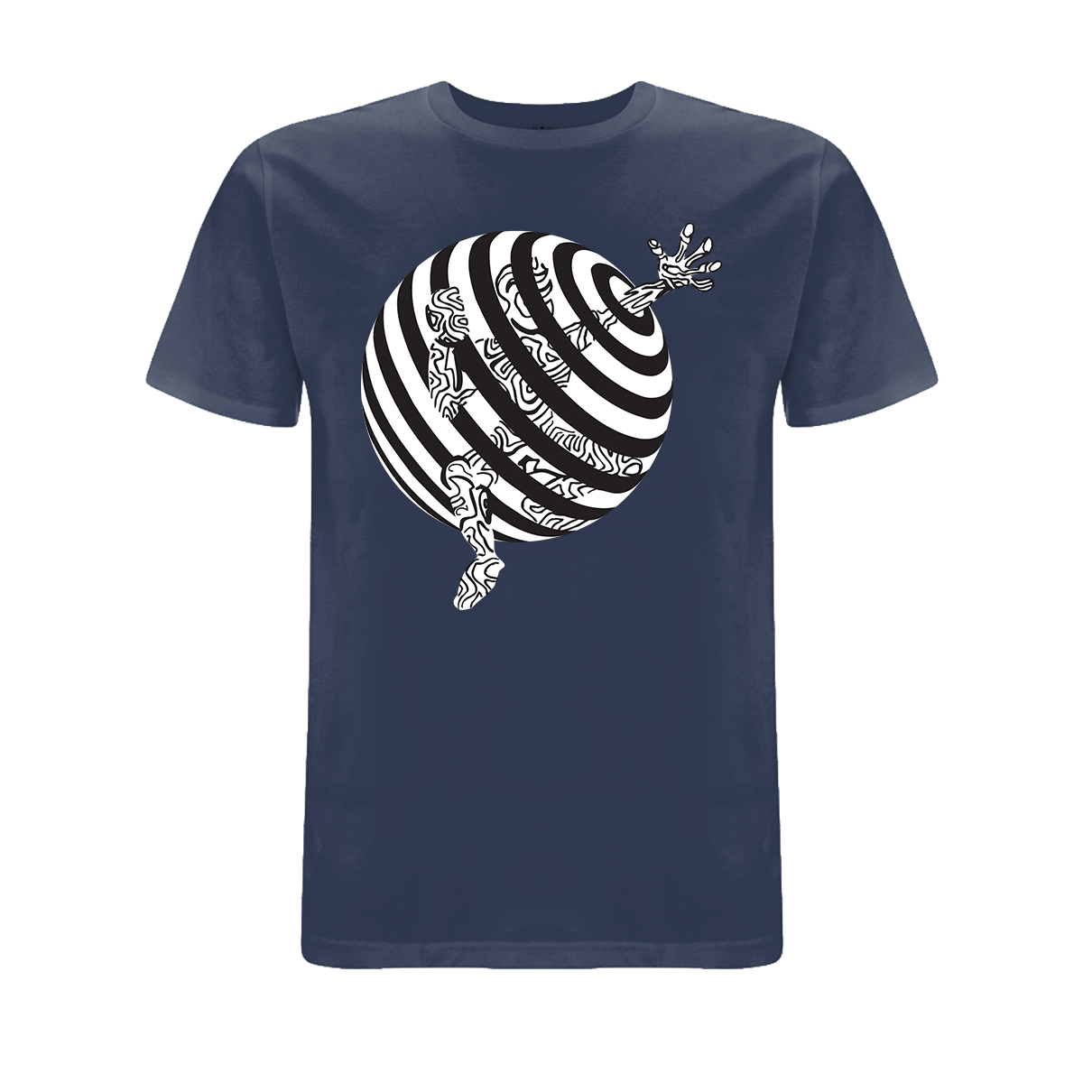 Vortex Trapped Front and back print organic T-Shirt
