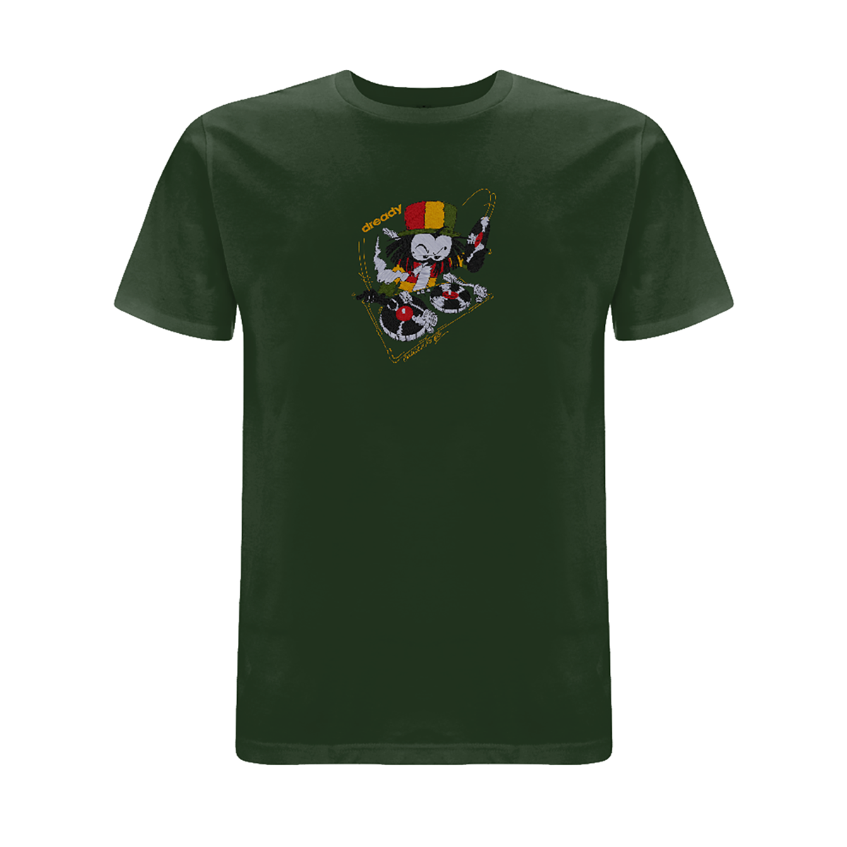 Dready 'Wheel it Up' Embroidered T- Shirt