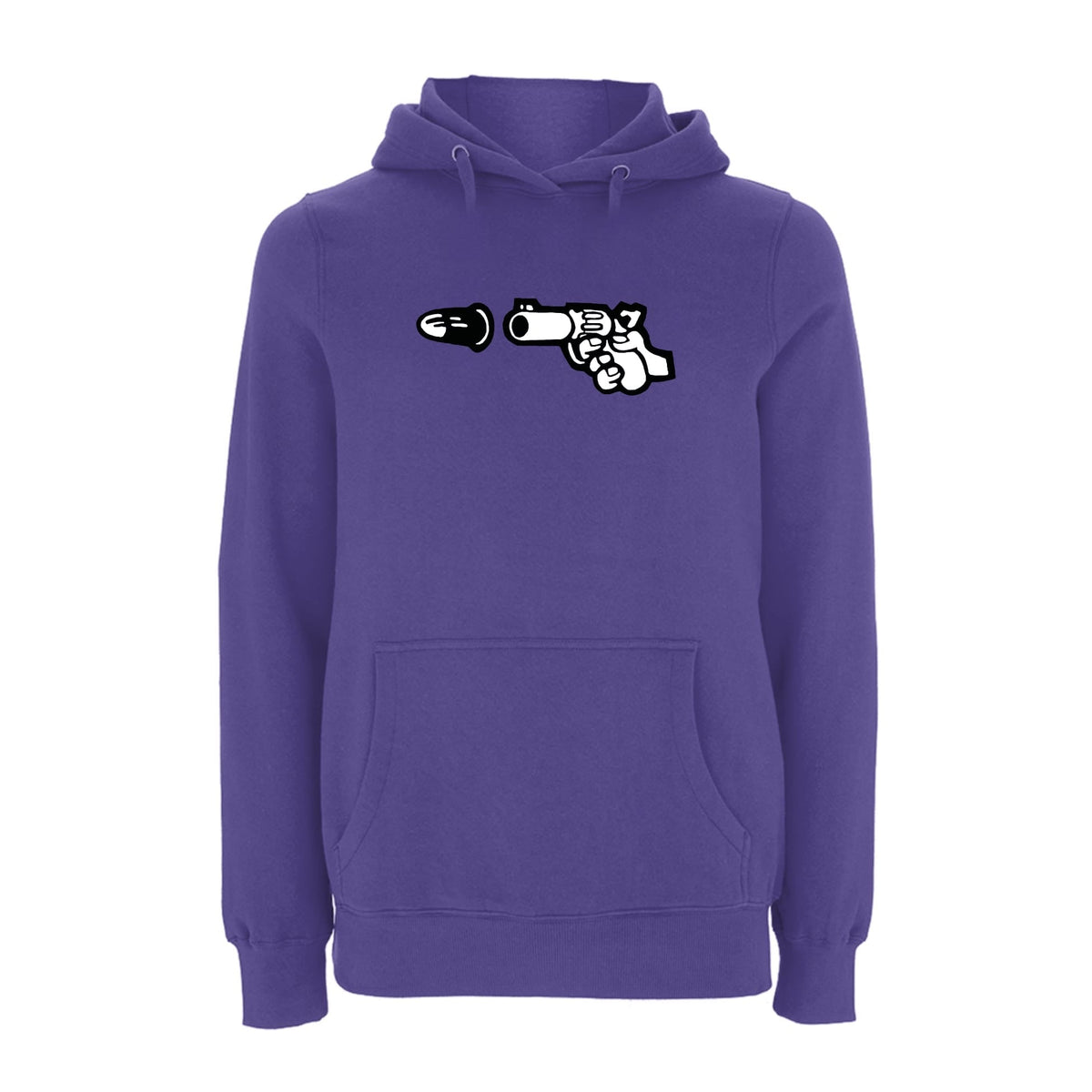 BTKA Pistol Logo Hoodie – Rave inspired 90s streetwear, retro fashion from Have a nice day london store