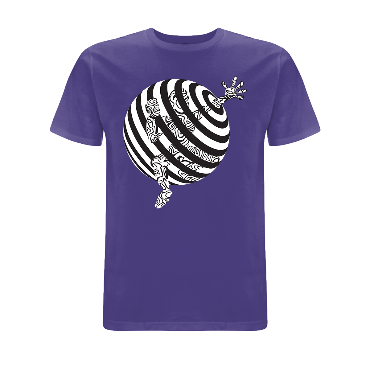 Vortex Trapped Front and back print organic T-Shirt