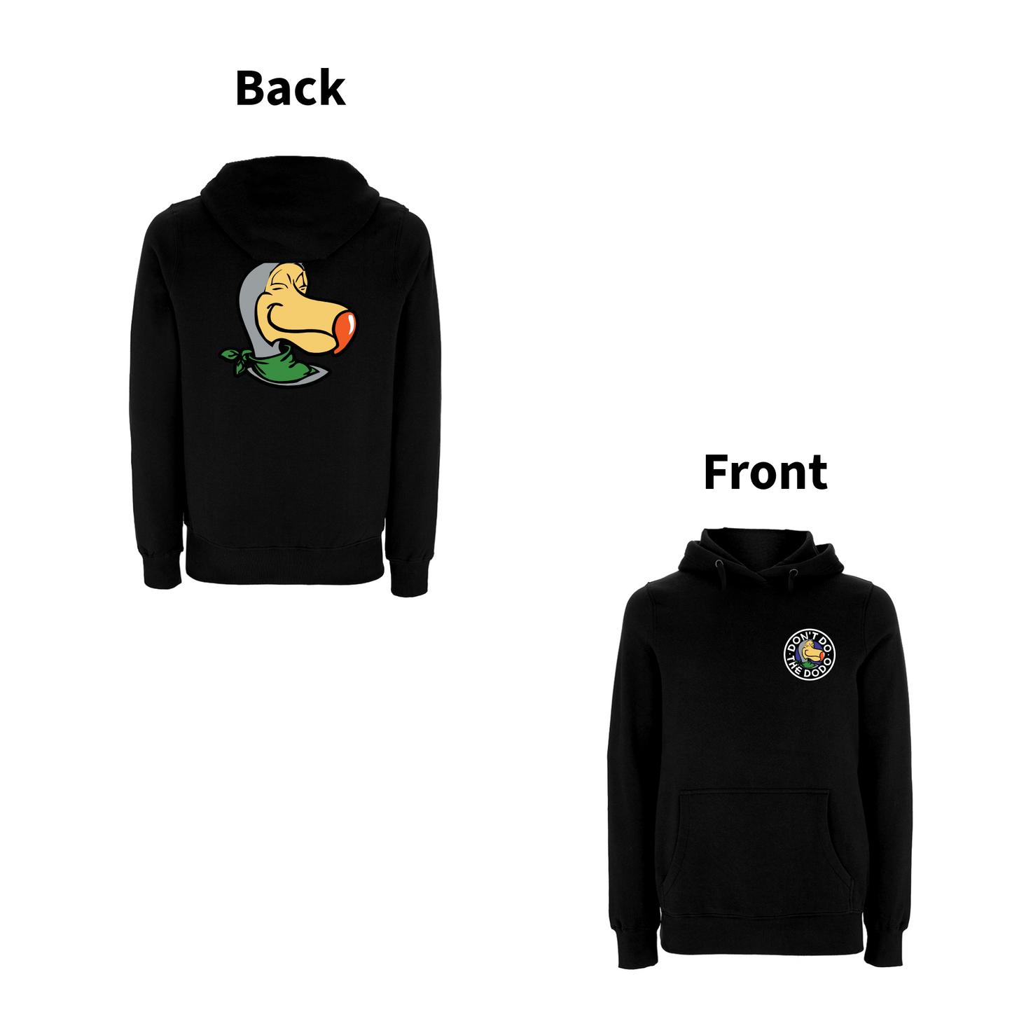 DON'T DO THE DODO - CREST Front and Back Print Hoodie