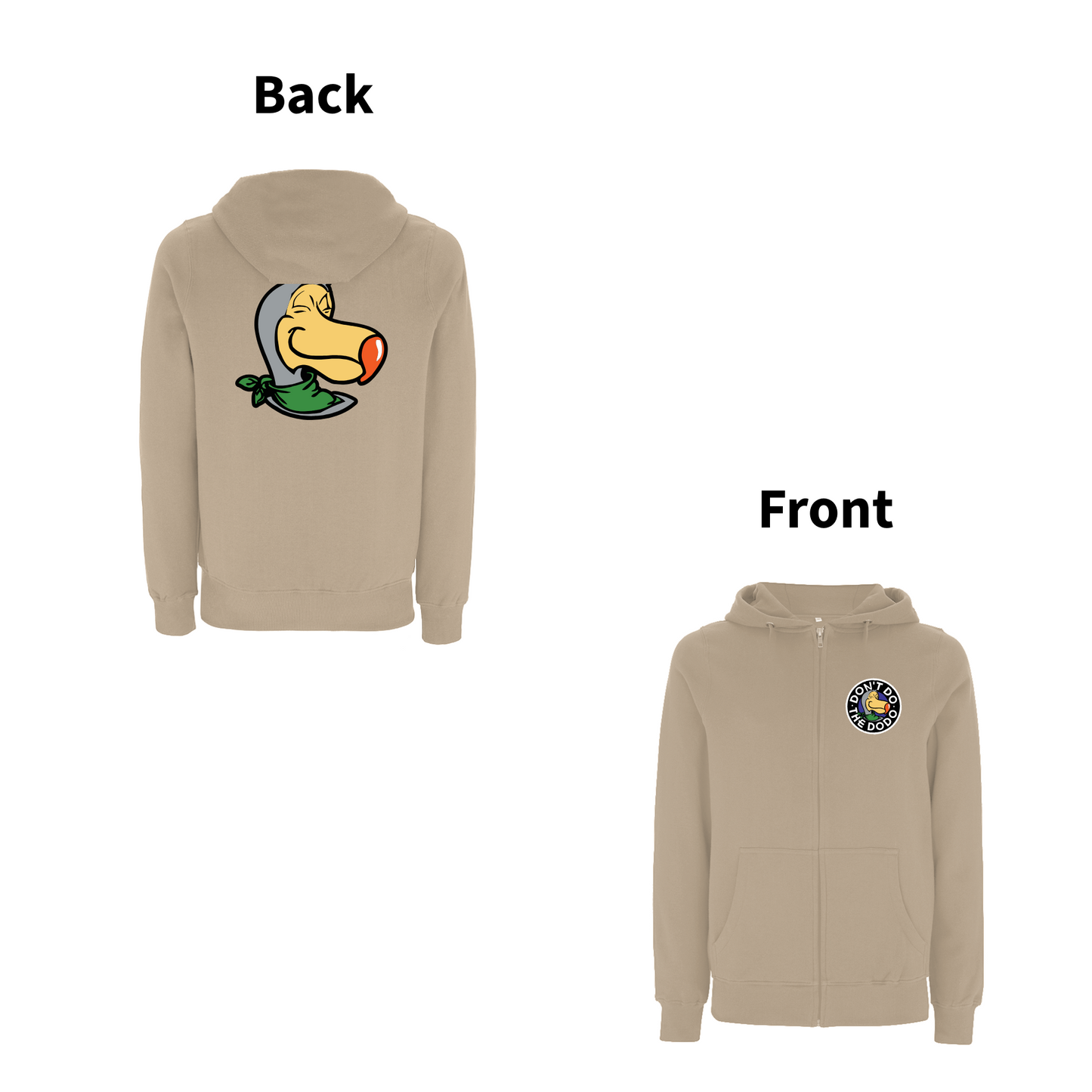 Don't Do The DODO - 90's DODO Logo Zip Hood