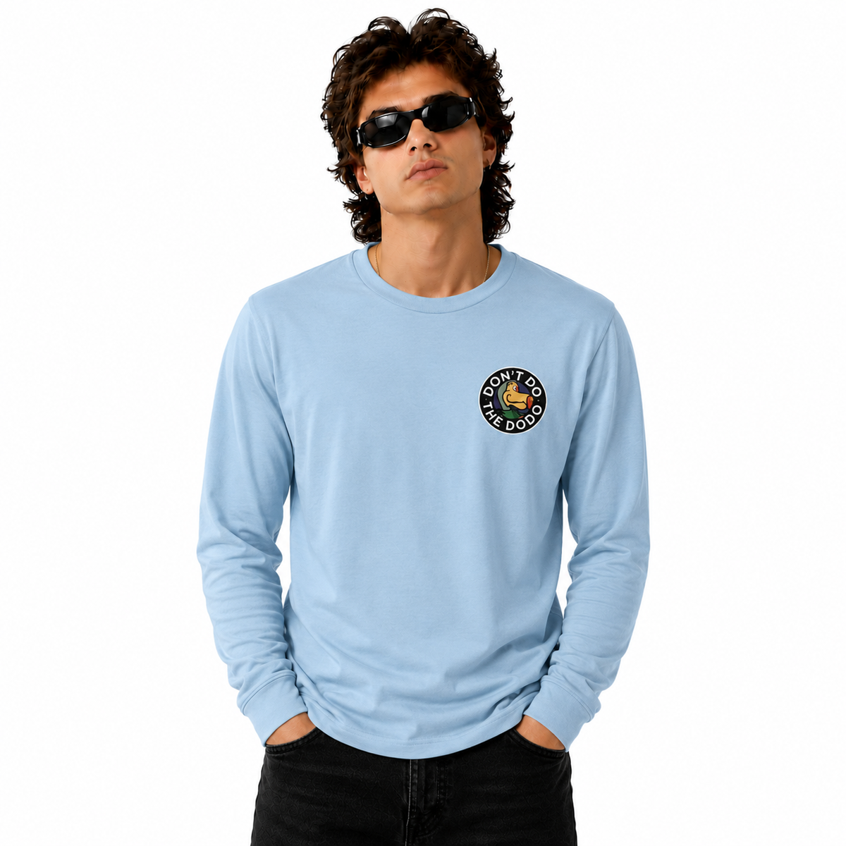 DON'T DO THE DODO - CREST Front and Back Print Longsleeve T-shirt