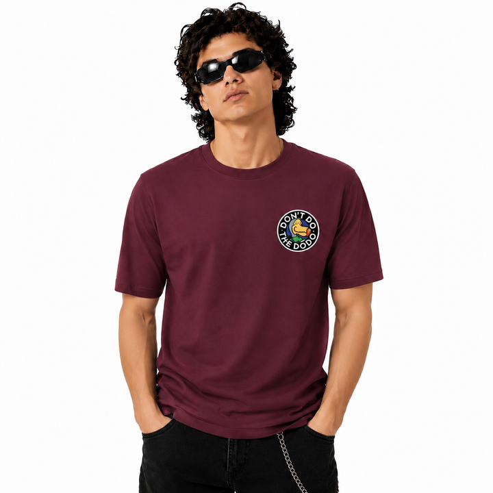 DON'T DO THE DODO - CREST Front and Back Print T-shirt