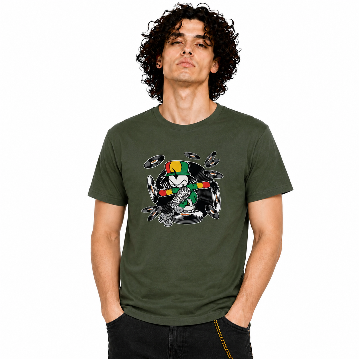 DREADY Spin D Tunez Front print T - Shirt