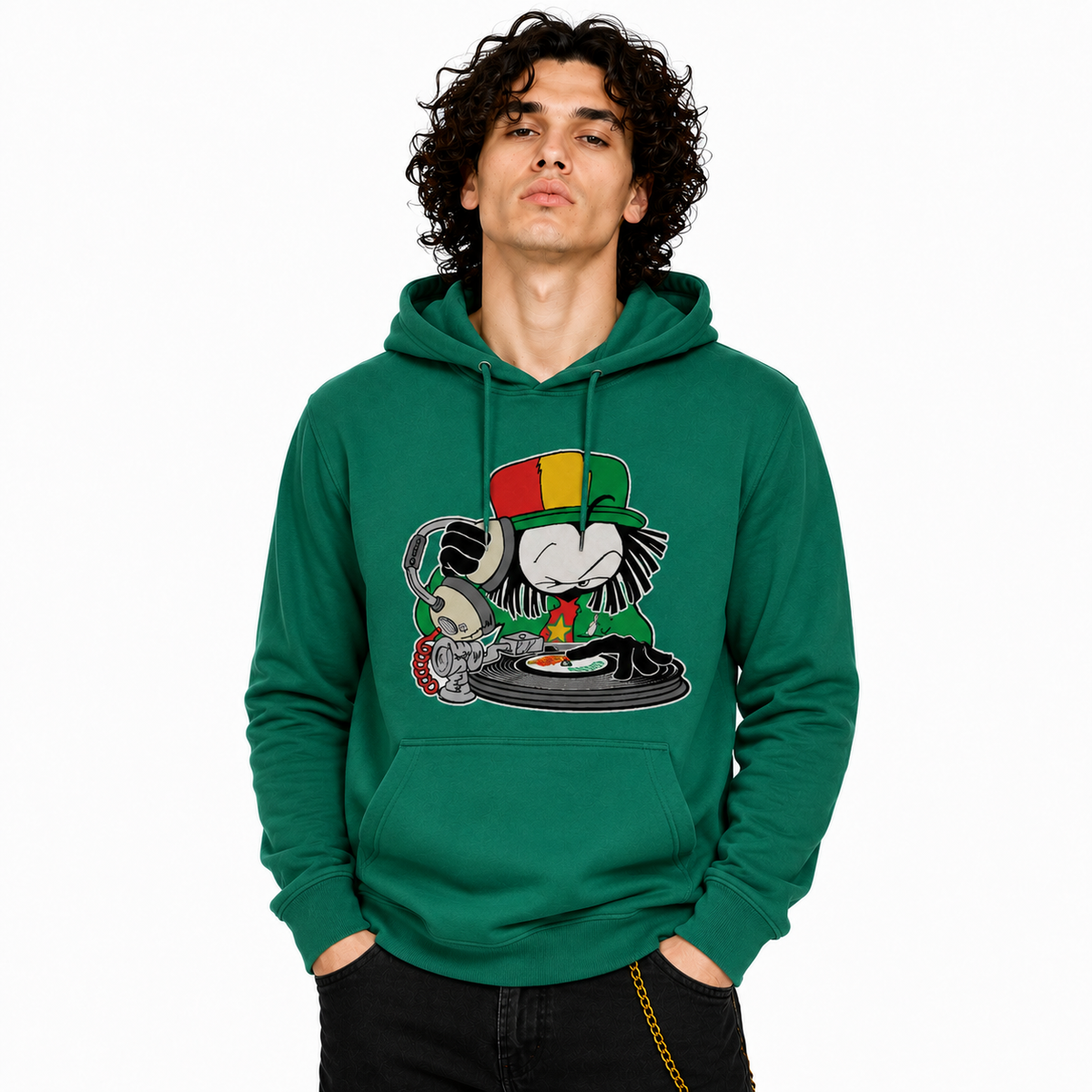 Dready Selecta front print hood