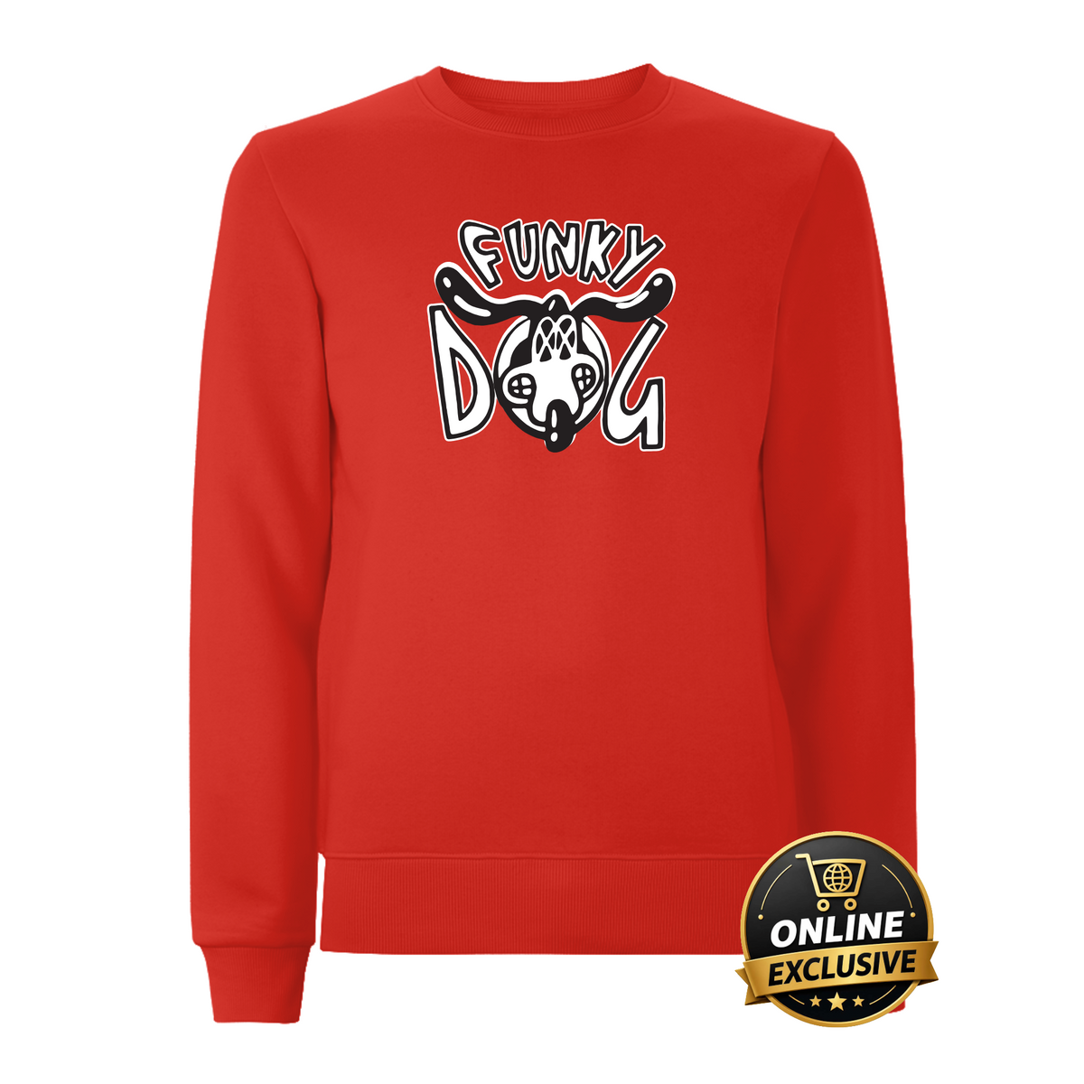 Funky Dog Embroidered Sweatshirt