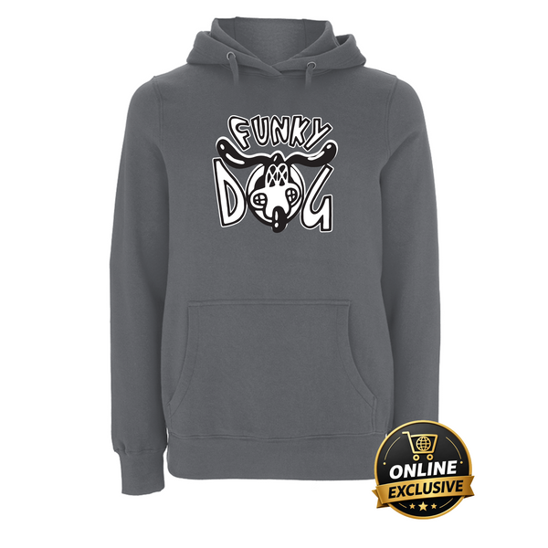 Funky Dog Embroidered Hoodie