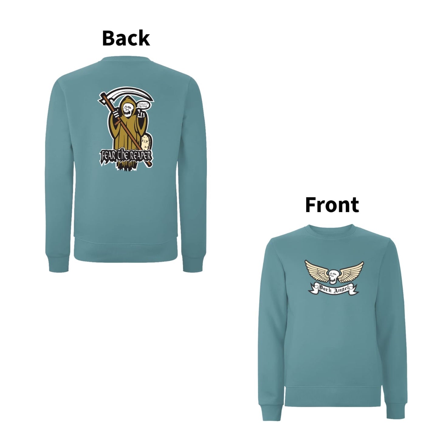 BTKA Fear The Reaper Front & Back Print Sweatshirt