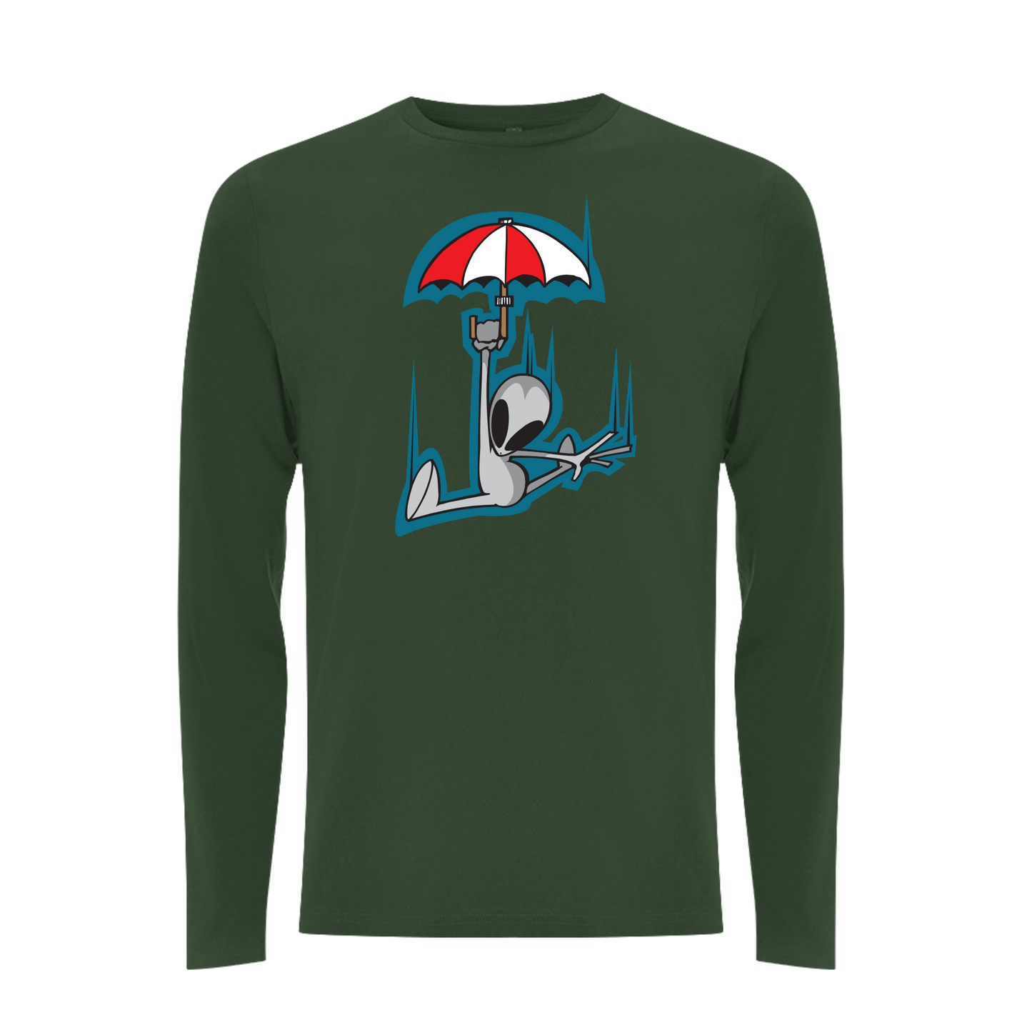 FLYING VISIT - UMBRELLA Longsleeve T-shirt