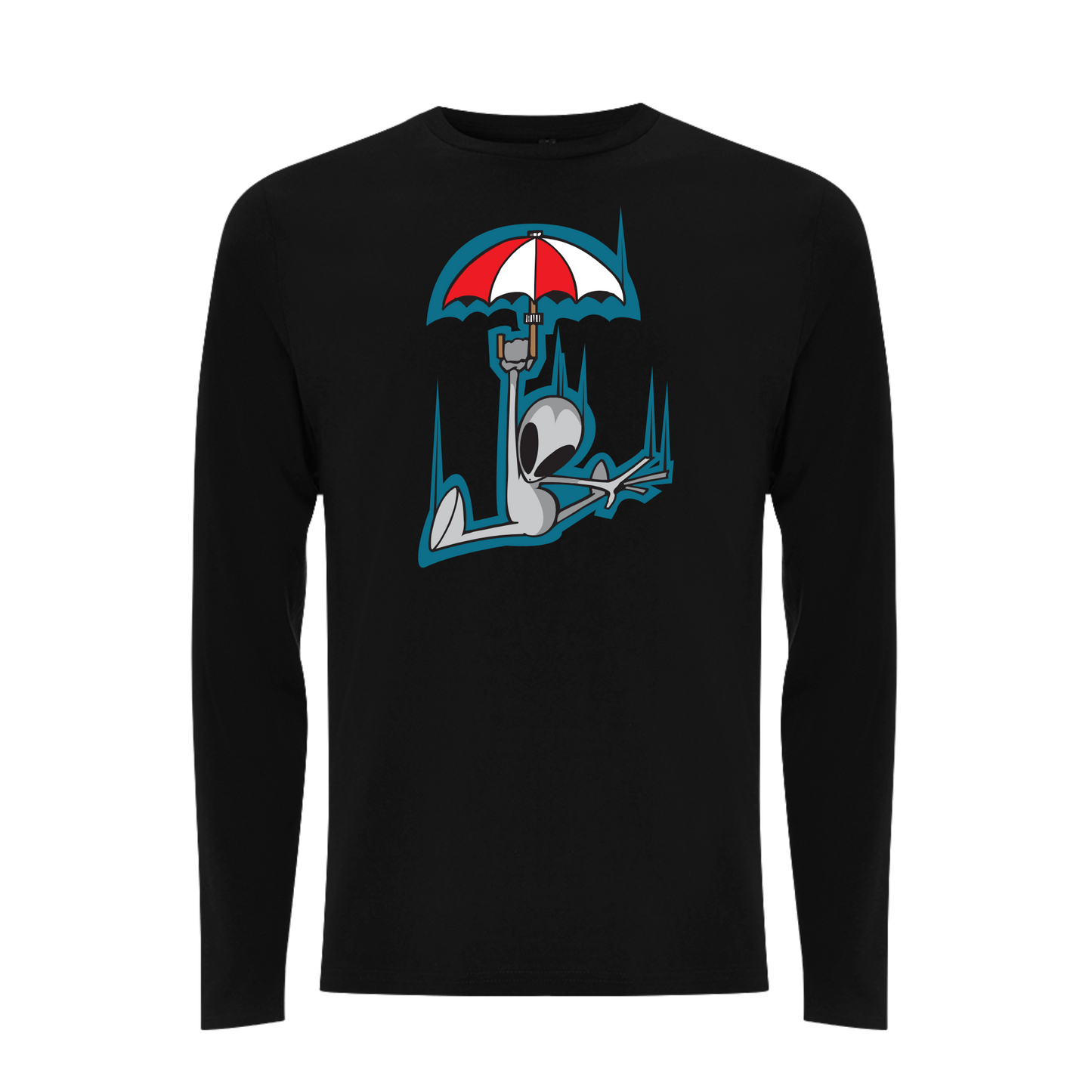 FLYING VISIT - UMBRELLA Longsleeve T-shirt