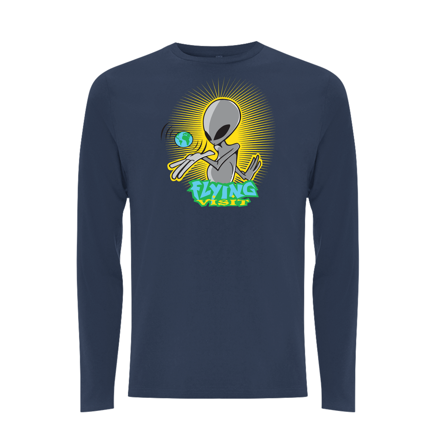 FLYING VISIT - WHOLE WORLD Longsleeve T-shirt