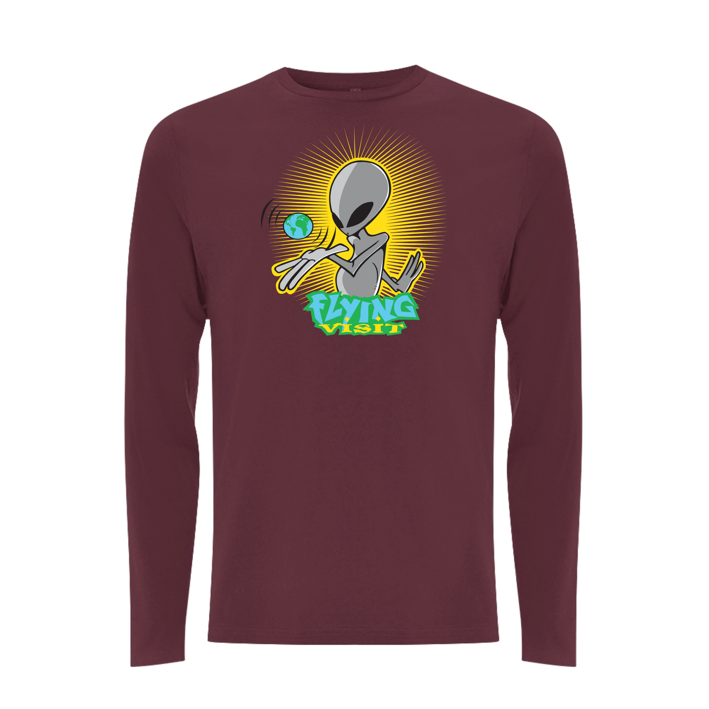 FLYING VISIT - WHOLE WORLD Longsleeve T-shirt