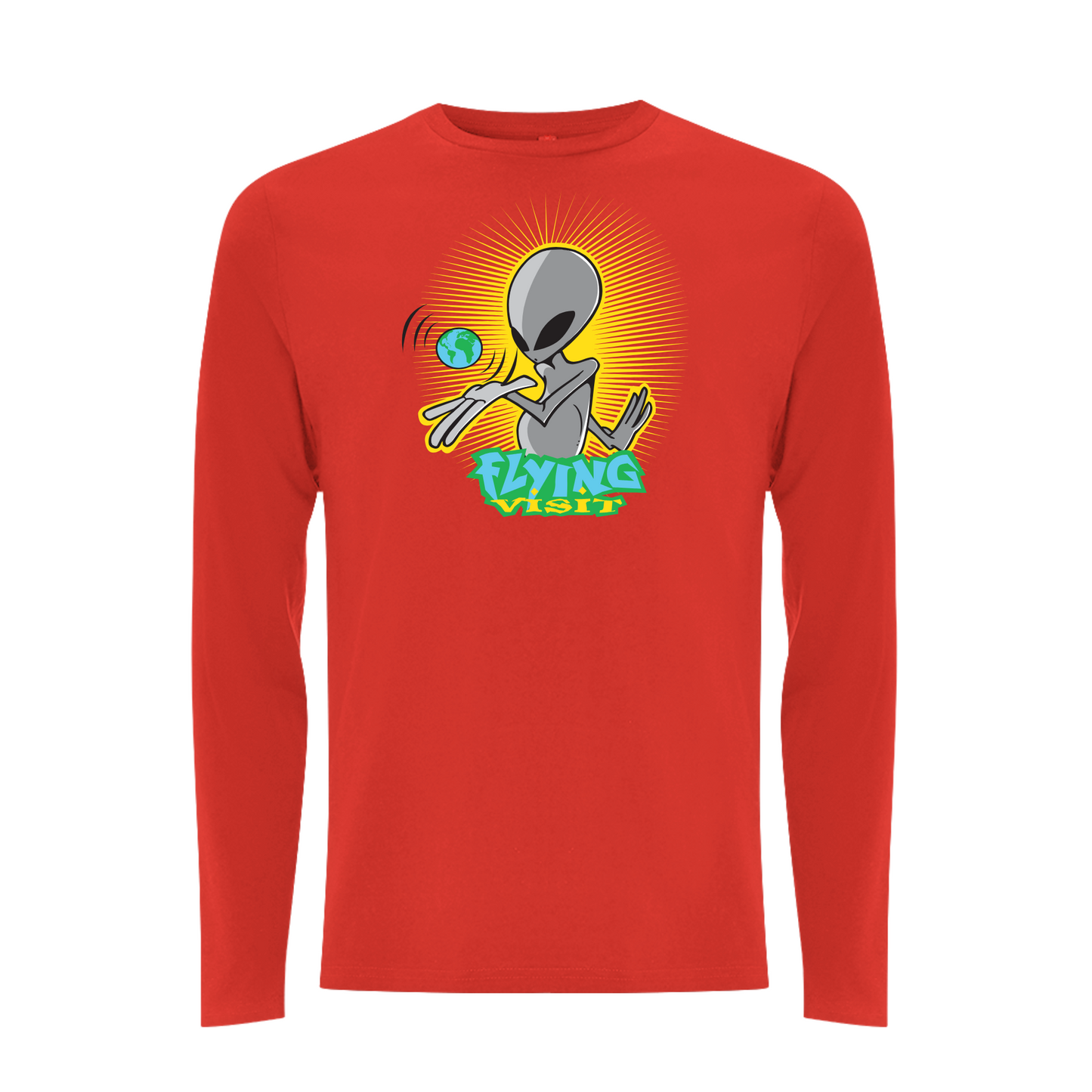 FLYING VISIT - WHOLE WORLD Longsleeve T-shirt