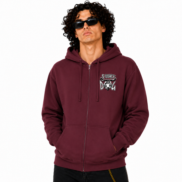 FUNKY DOG - 90's CLASSIC LOGO Zip Hood