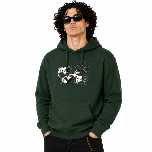 FUNKY DOG - DOGGIE STYLE Front and Back Print Hoodie