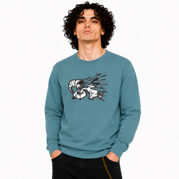 FUNKY DOG - DOGGIE STYLE Front and Back Print Sweatshirt