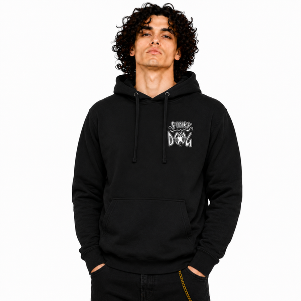 FUNKY DOG - FUNKY DOG LOGO Front and Back Print Hoodie