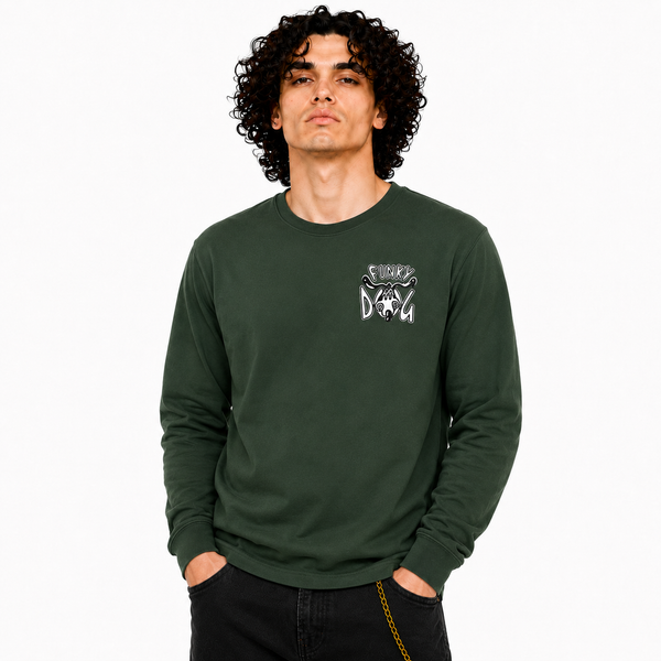 FUNKY DOG - FUNKY DOG LOGO Front and Back Print Longsleeve T-shirt