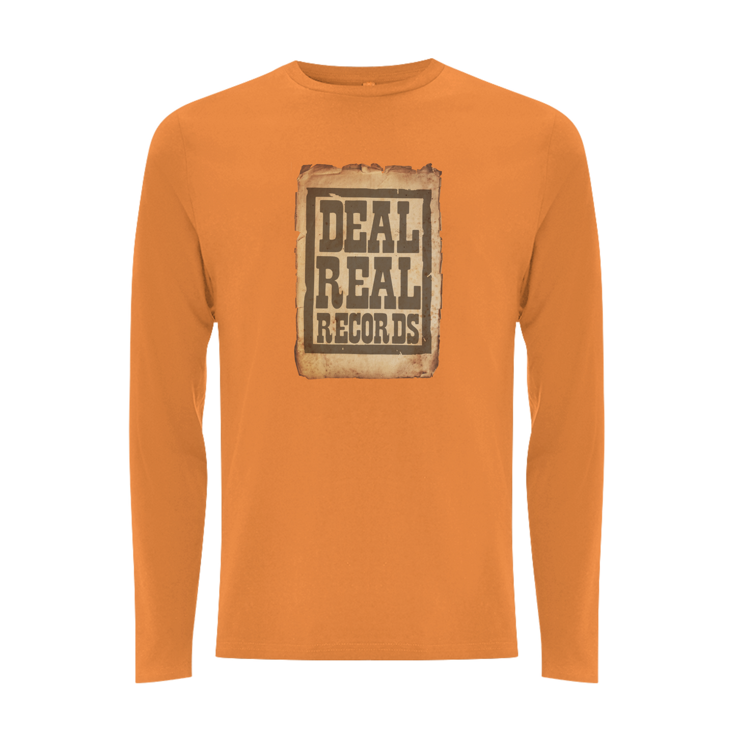 HANDSPUN RECORDS - DEAL REAL Front Print Longsleeve T-shirt