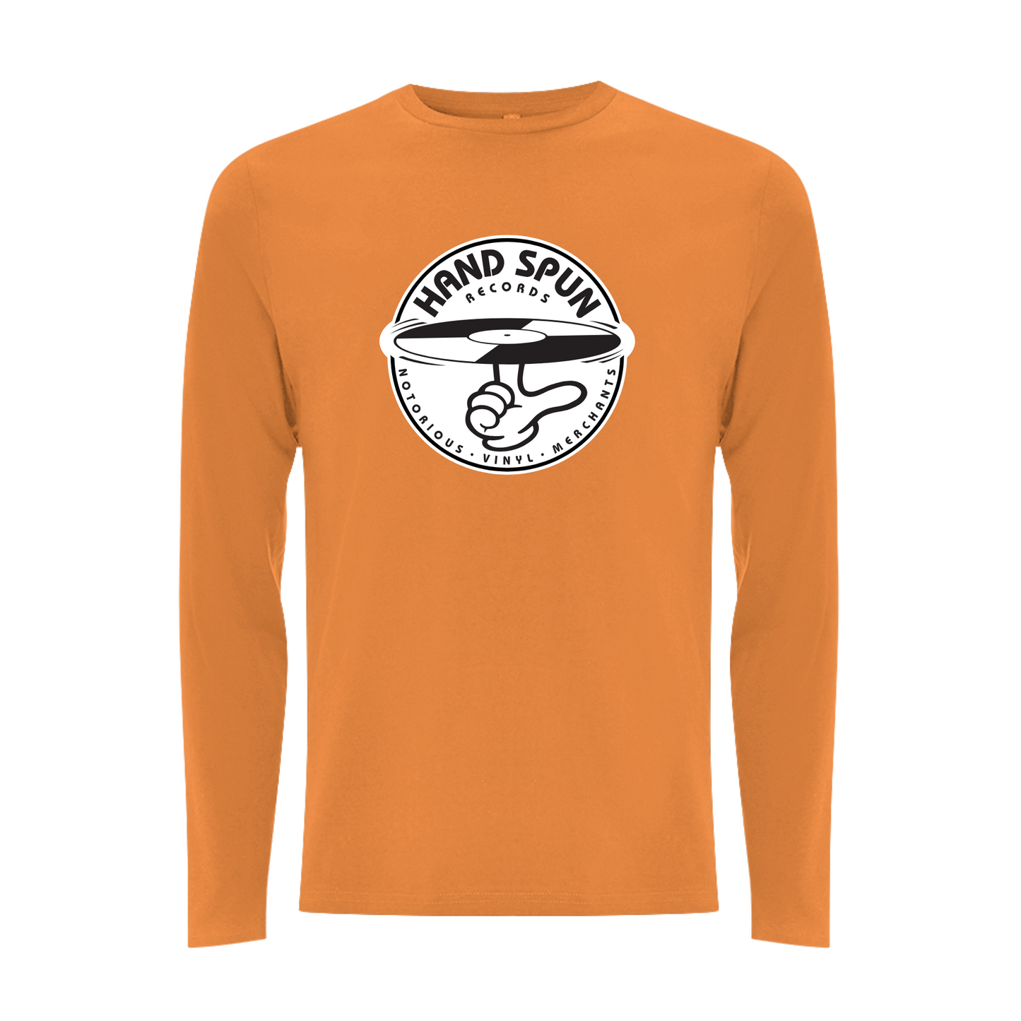 HANDSPUN RECORDS - Classic Front Print Logo Longsleeve T-shirt