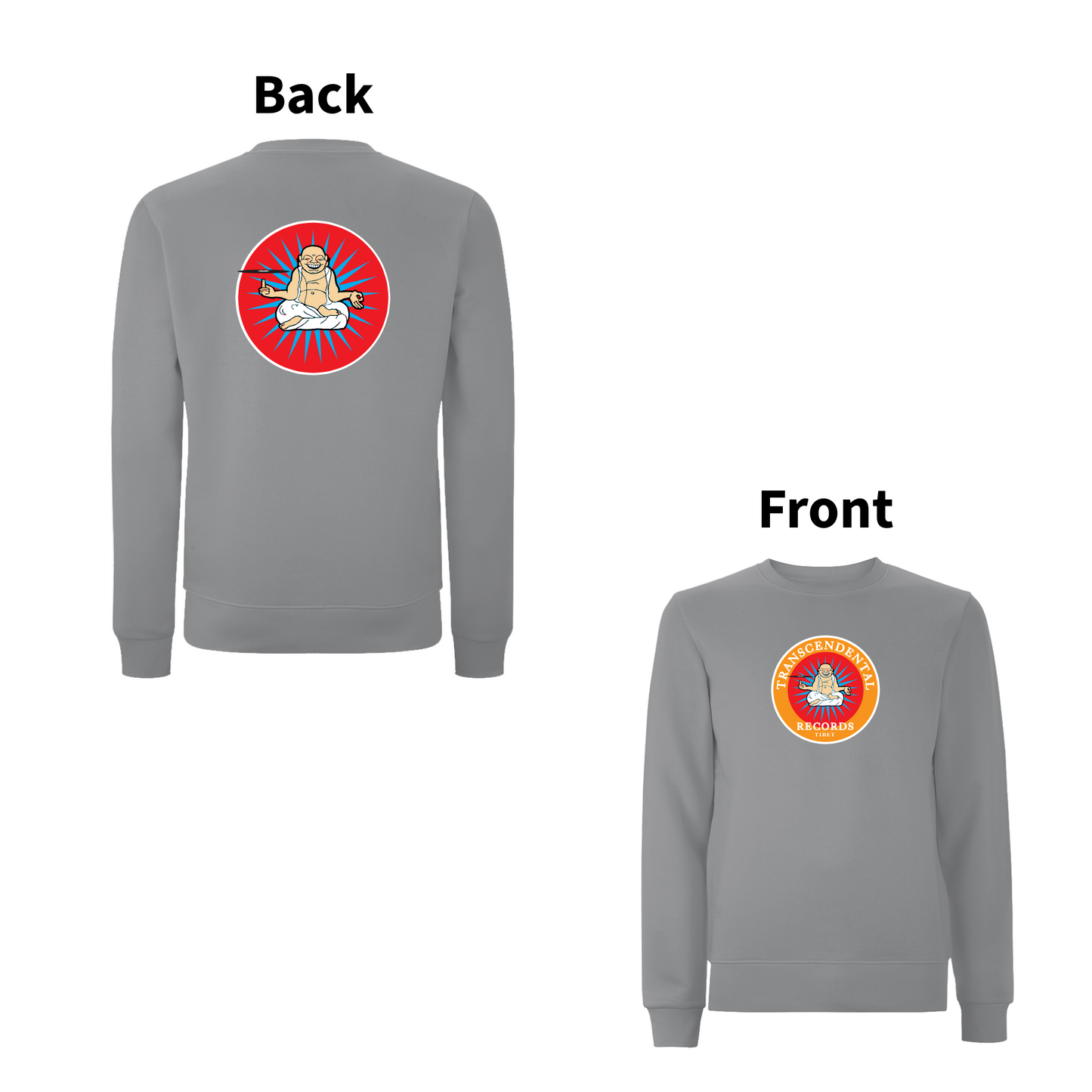 HANDSPUN RECORDS - TRANSCENDENTAL Front and Back Print Sweatshirt