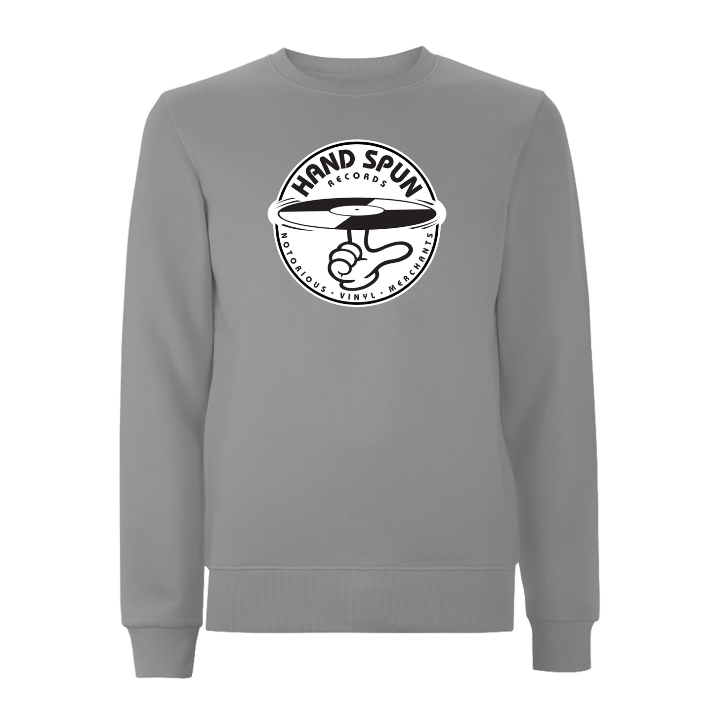HANDSPUN RECORDS - Classic Front Print Logo Sweatshirt