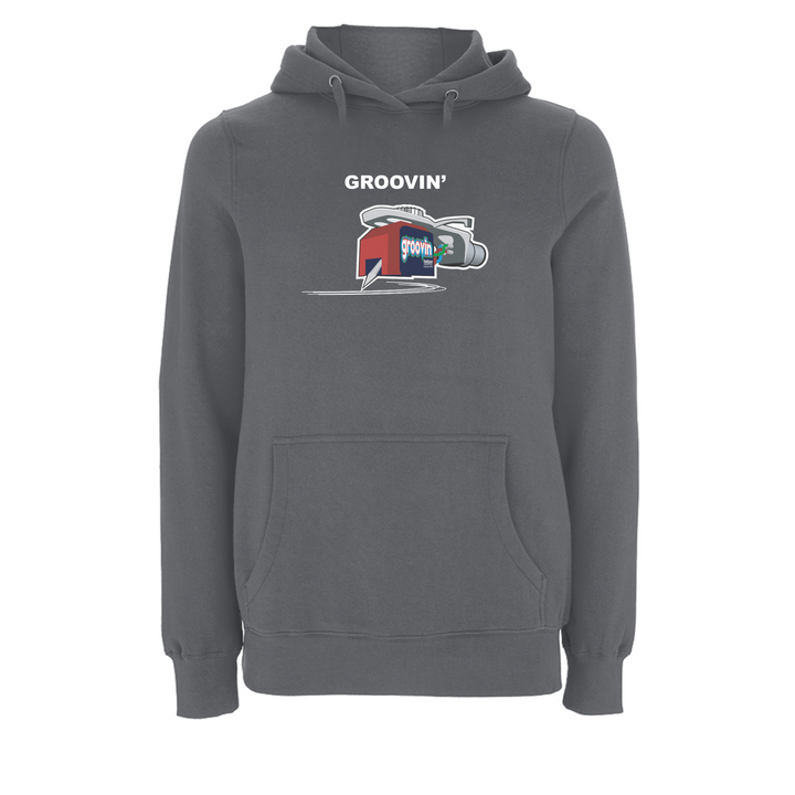 HANDSPUN RECORDS - GROOVIN Hoodie – Rave inspired 90s streetwear, retro fashion from Have a nice day london store