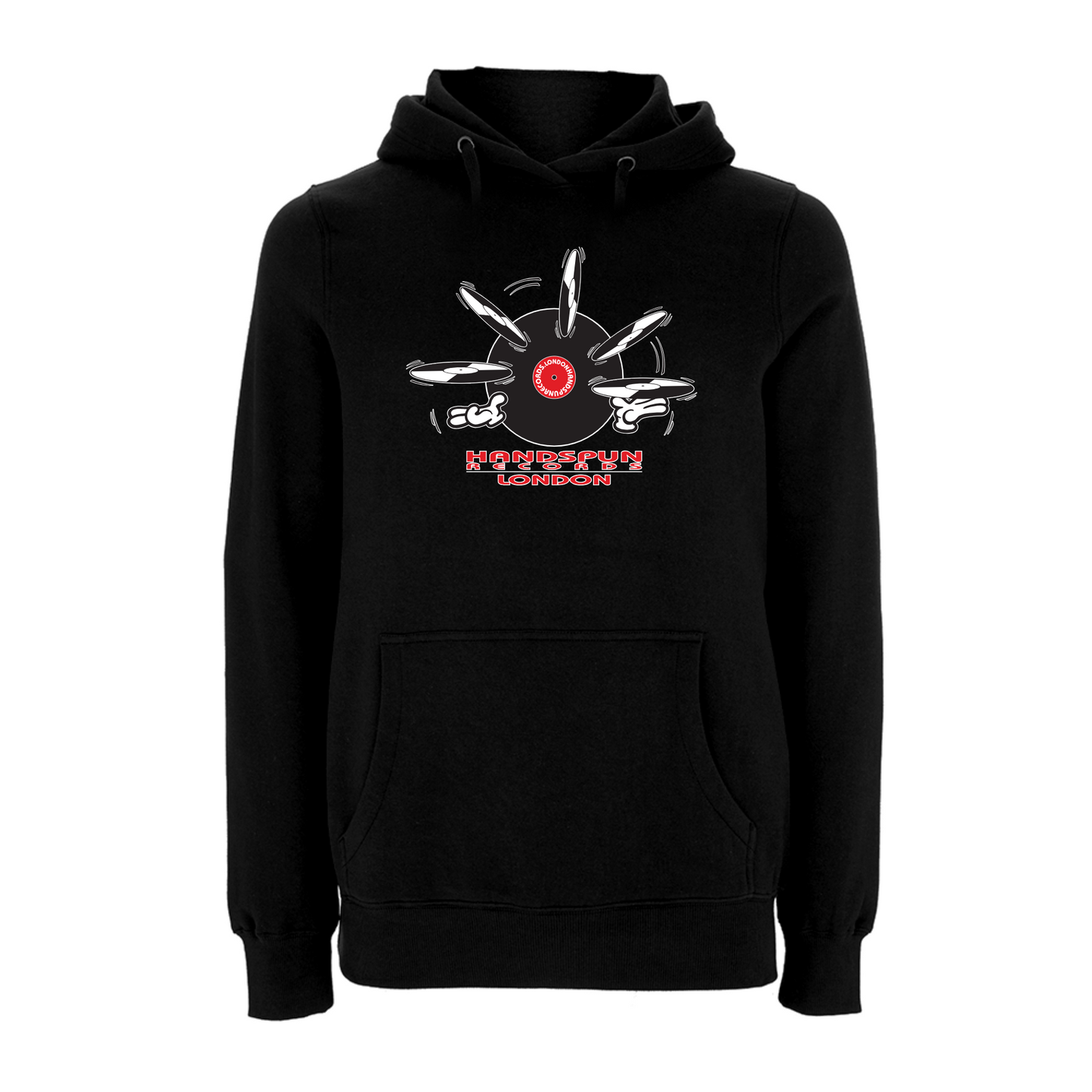 Handspun Records Jugglery Front Print Hoody