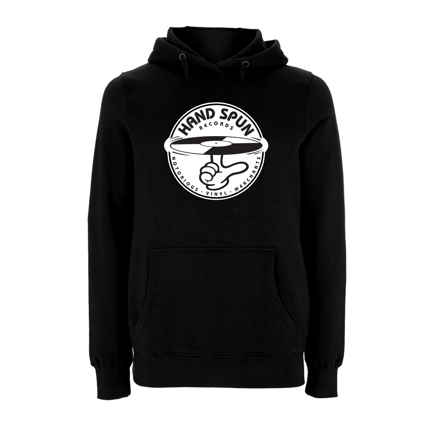 HANDSPUN RECORDS - Classic Front Print Logo Hoodie