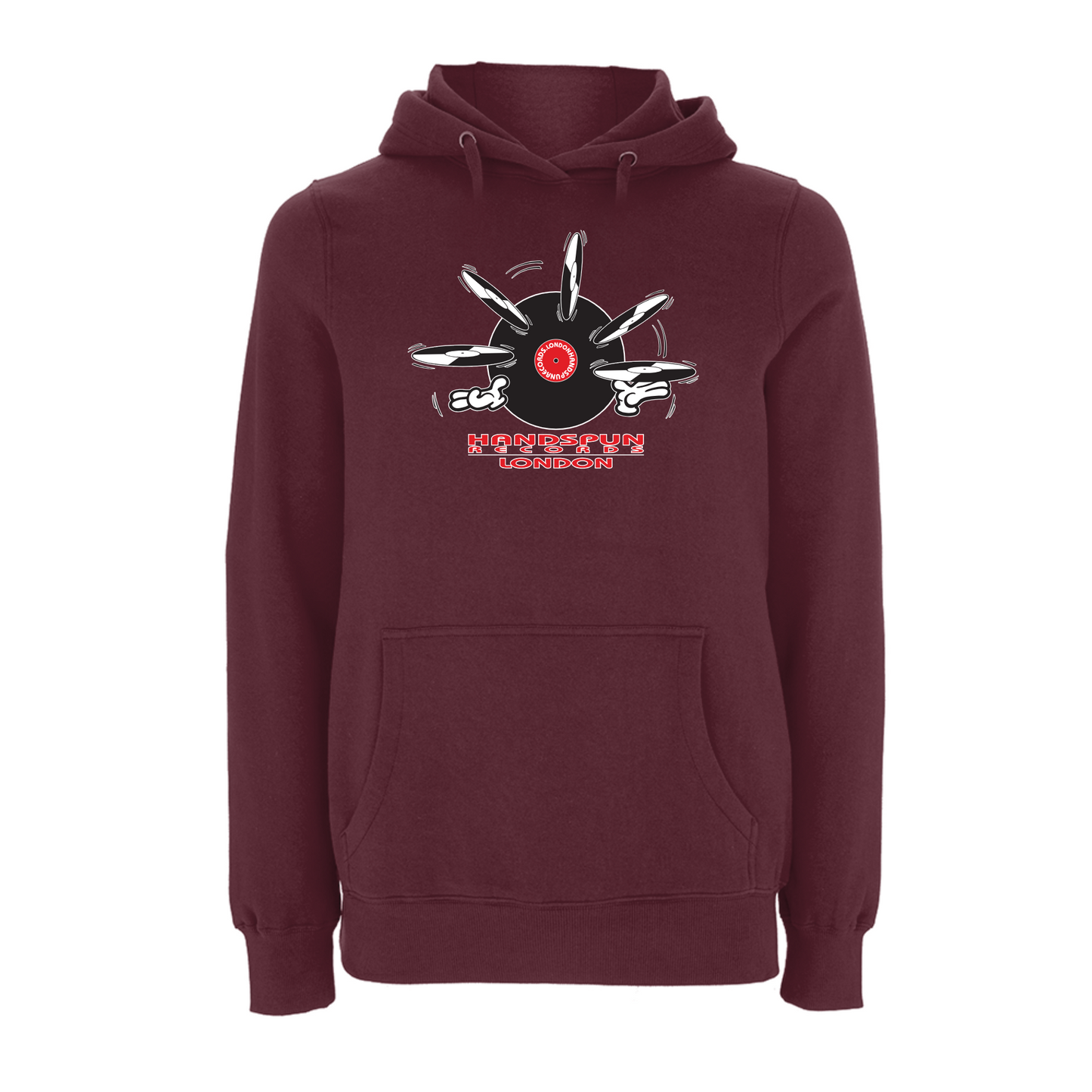 Handspun Records Jugglery Front Print Hoody