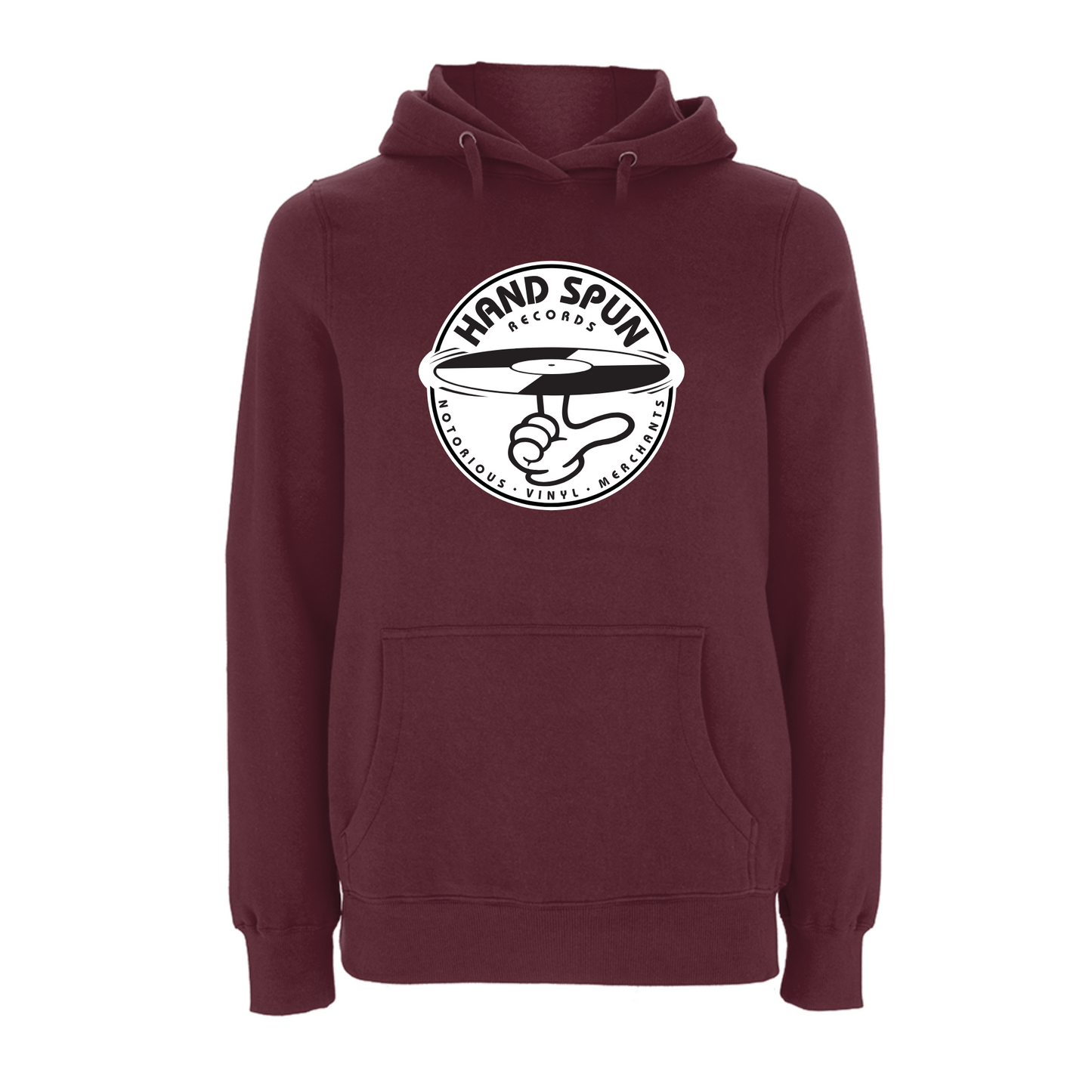 HANDSPUN RECORDS - Classic Front Print Logo Hoodie