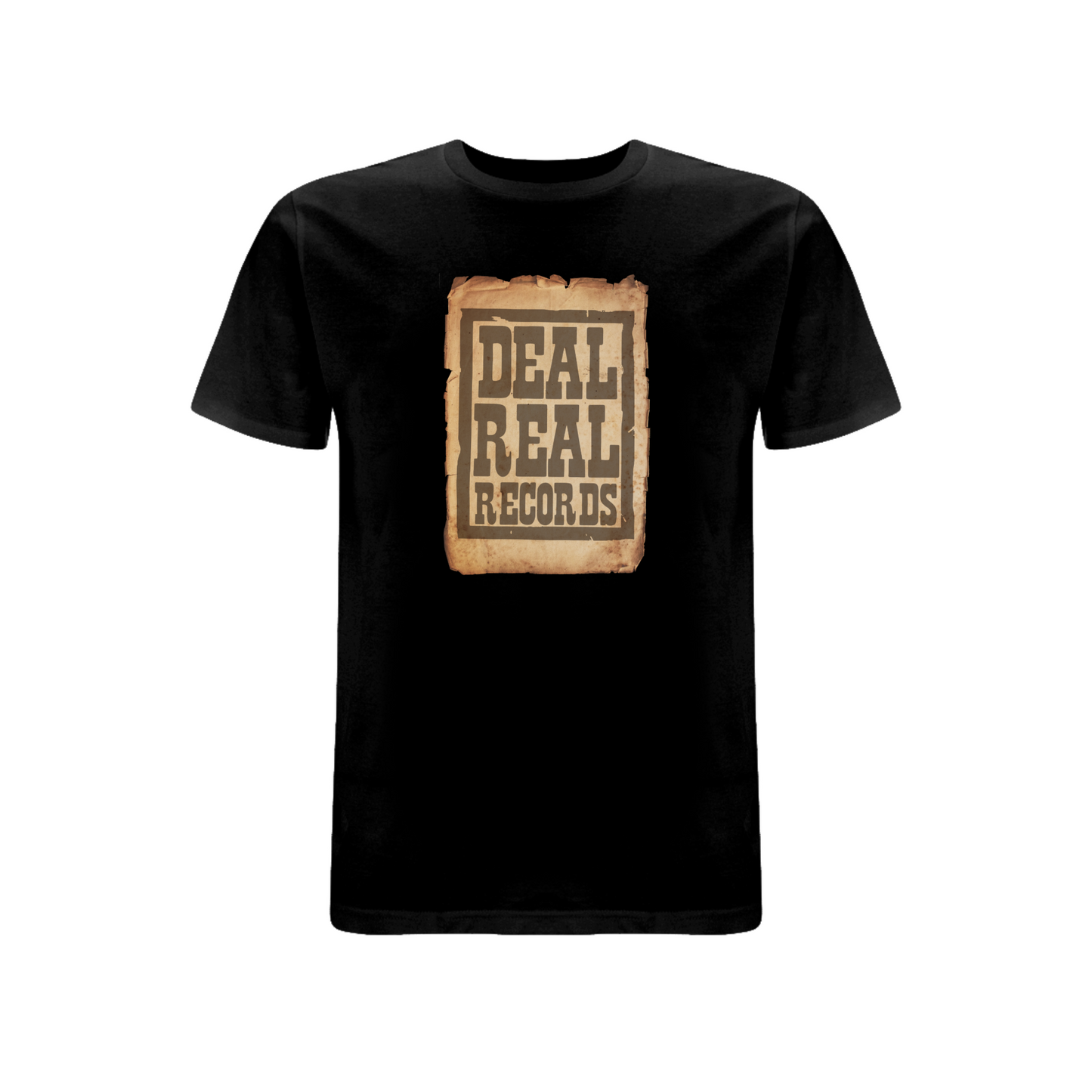 HANDSPUN RECORDS -Deal Real Front Print T-Shirt
