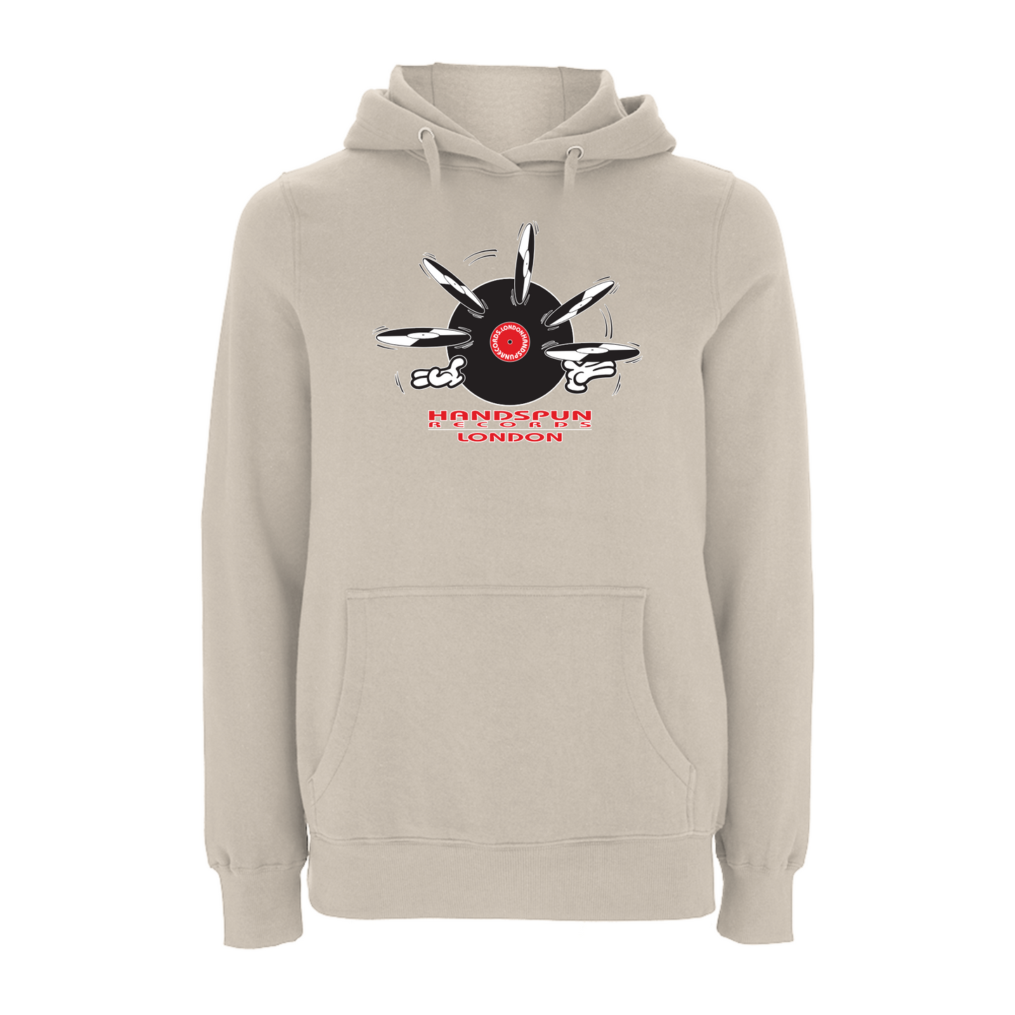 Handspun Records Jugglery Front Print Hoody
