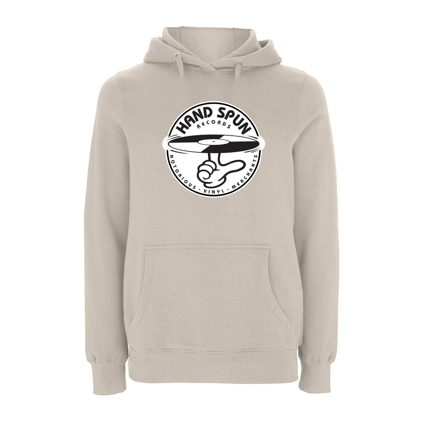 HANDSPUN RECORDS - Classic Front Print Logo Hoodie