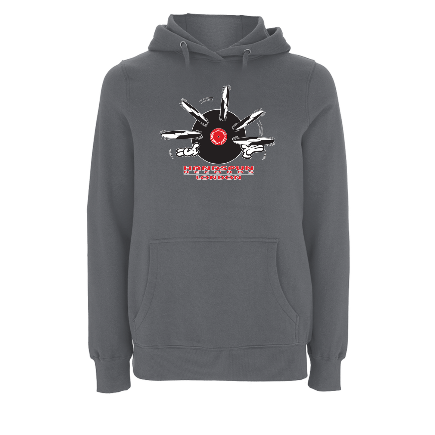 Handspun Records Jugglery Front Print Hoody