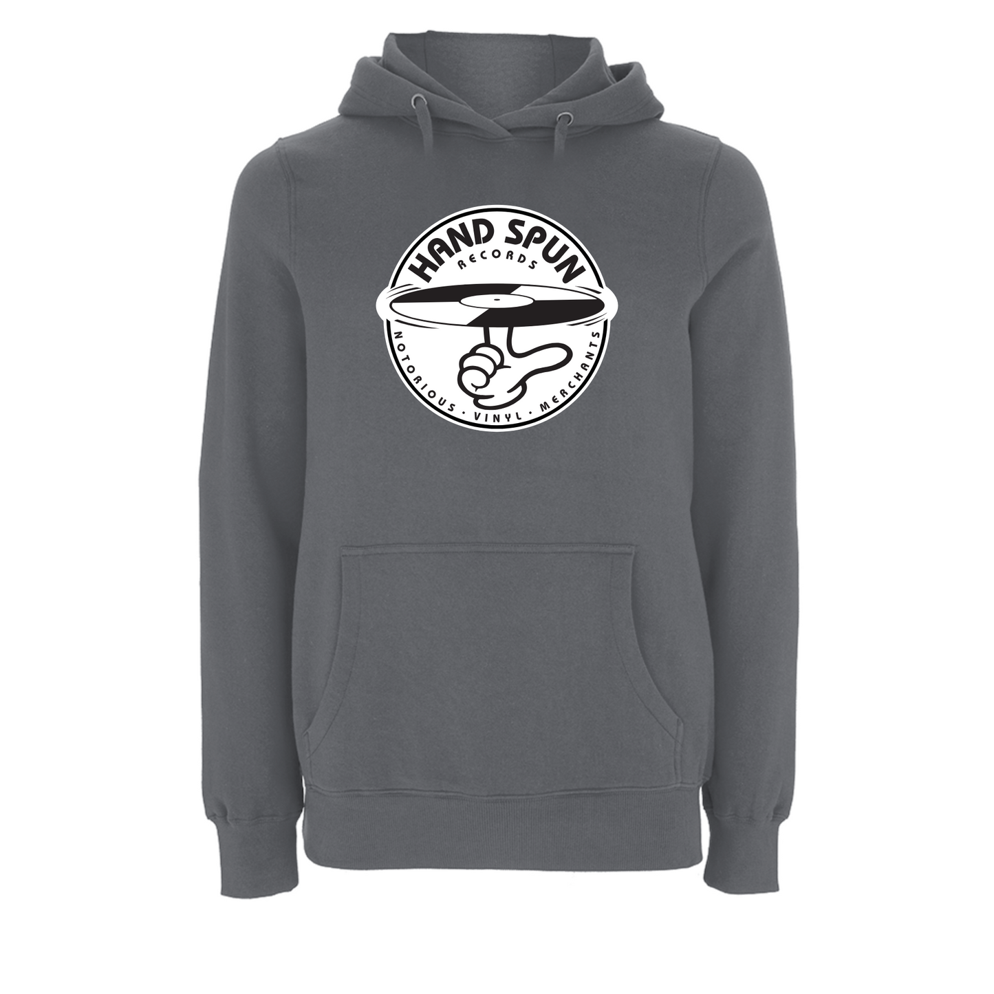HANDSPUN RECORDS - Classic Front Print Logo Hoodie