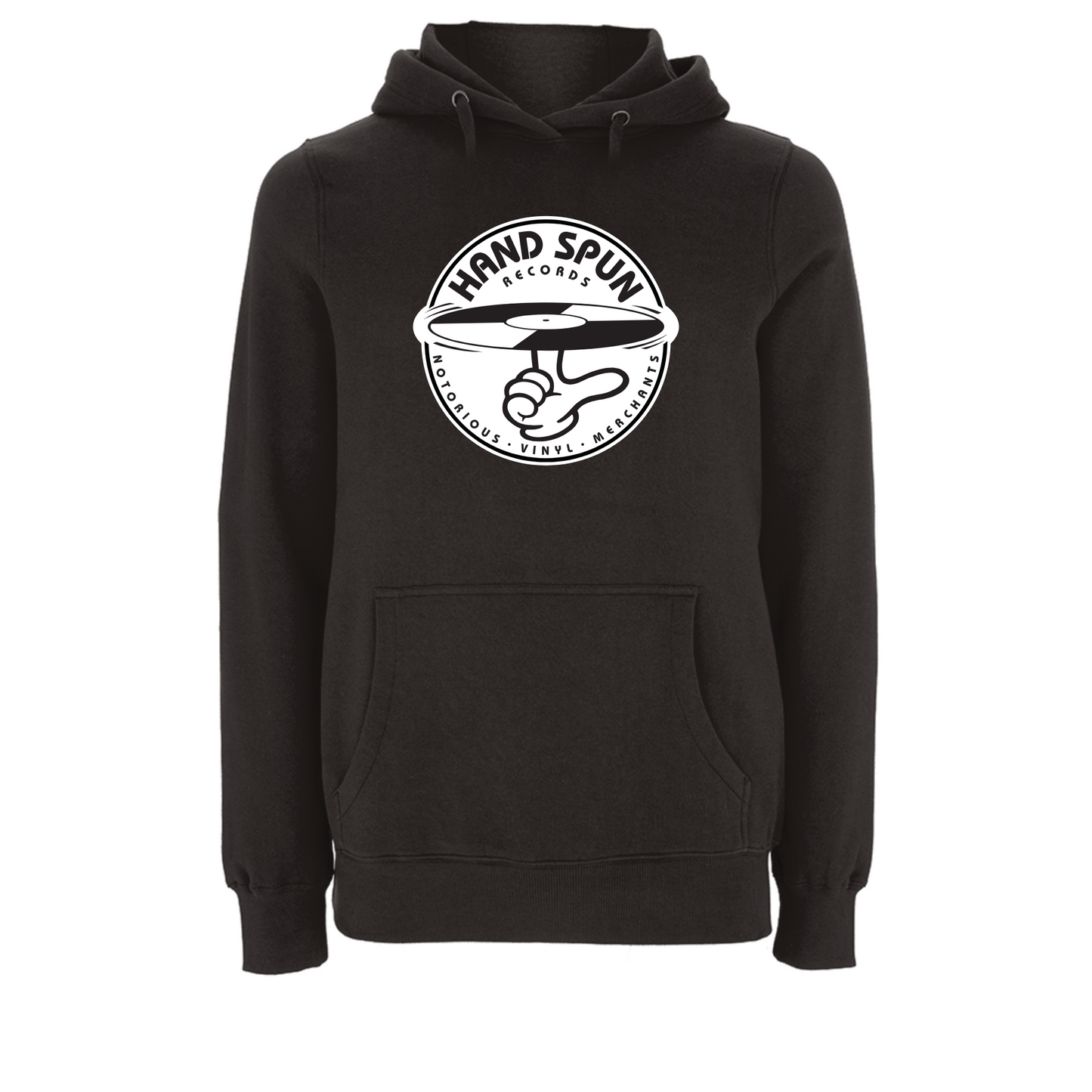 HANDSPUN RECORDS - Classic Front Print Logo Hoodie