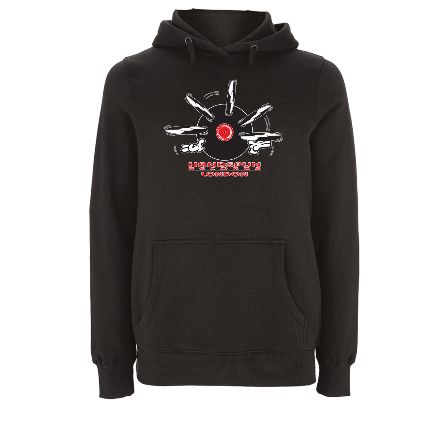 Handspun Records Jugglery Front Print Hoody