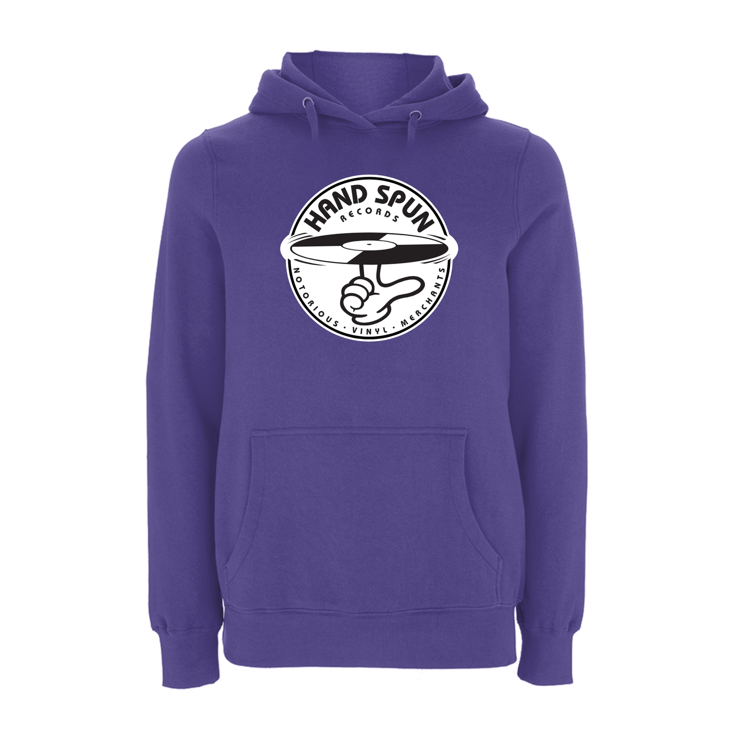 HANDSPUN RECORDS - Classic Front Print Logo Hoodie