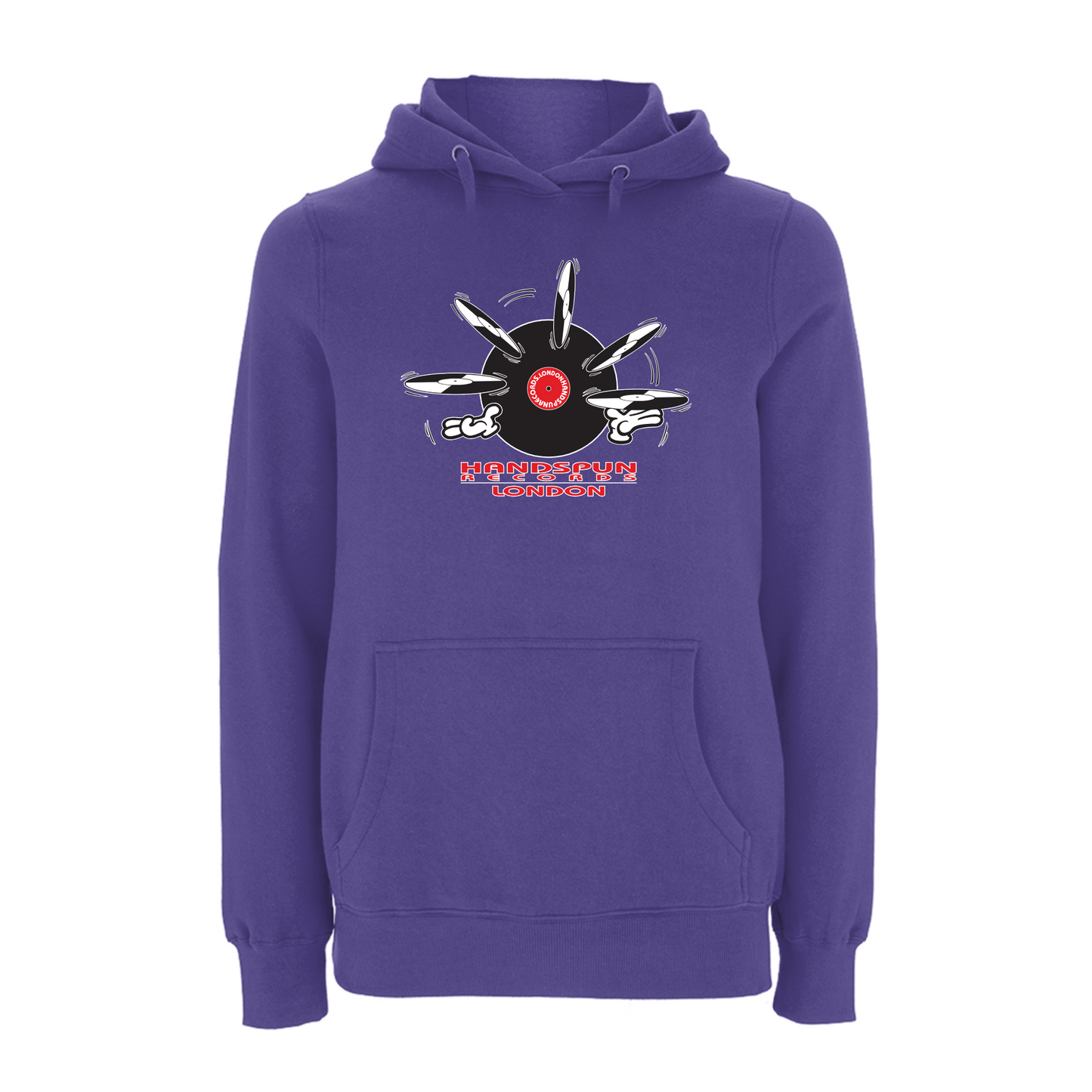 Handspun Records Jugglery Front Print Hoody