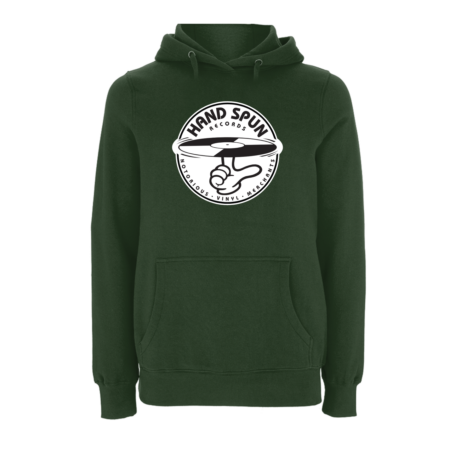 HANDSPUN RECORDS - Classic Front Print Logo Hoodie