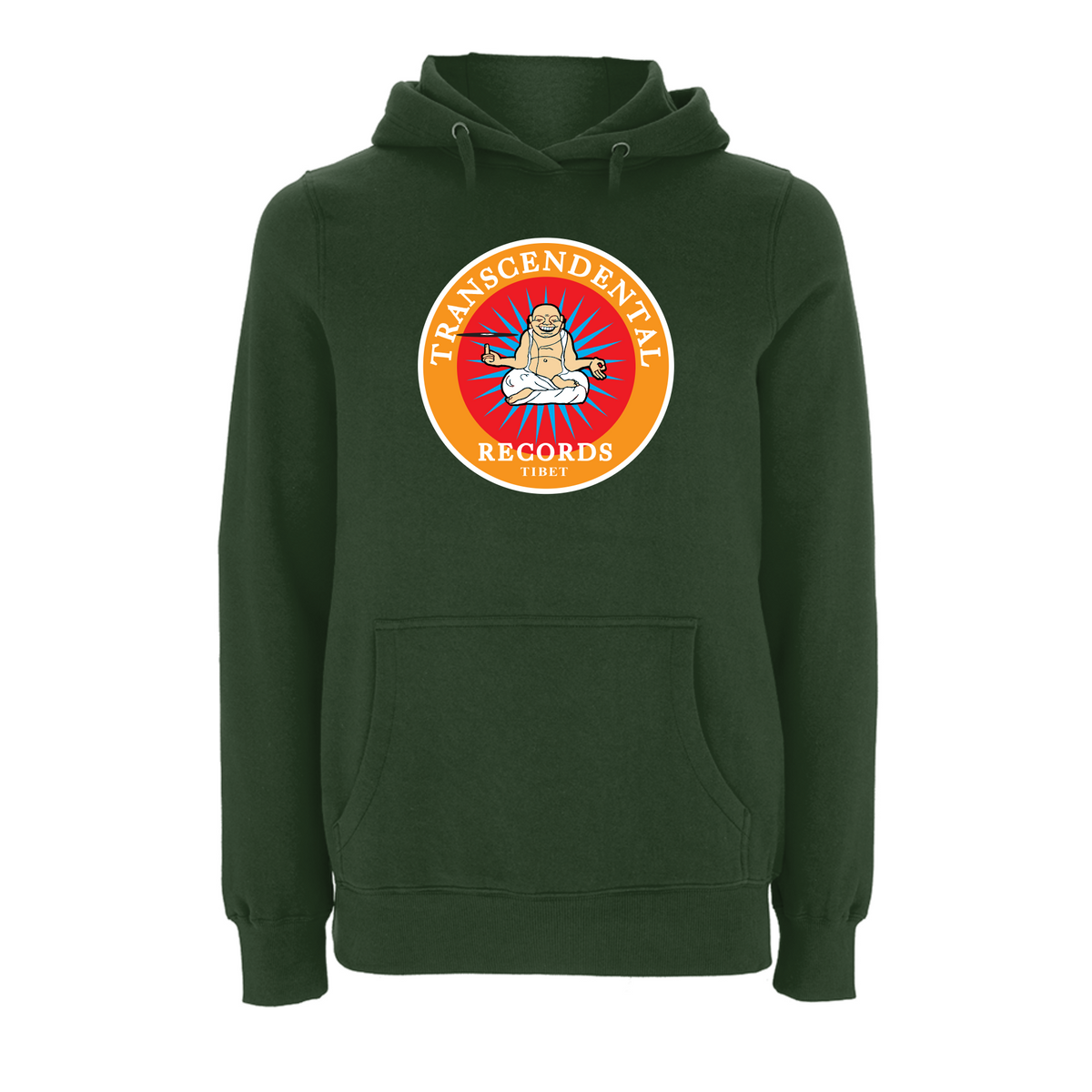 HANDSPUN RECORDS - 90's TRANSCENDENTAL Logo Hoodie – Rave inspired 90s streetwear, retro fashion from Have a nice day london store