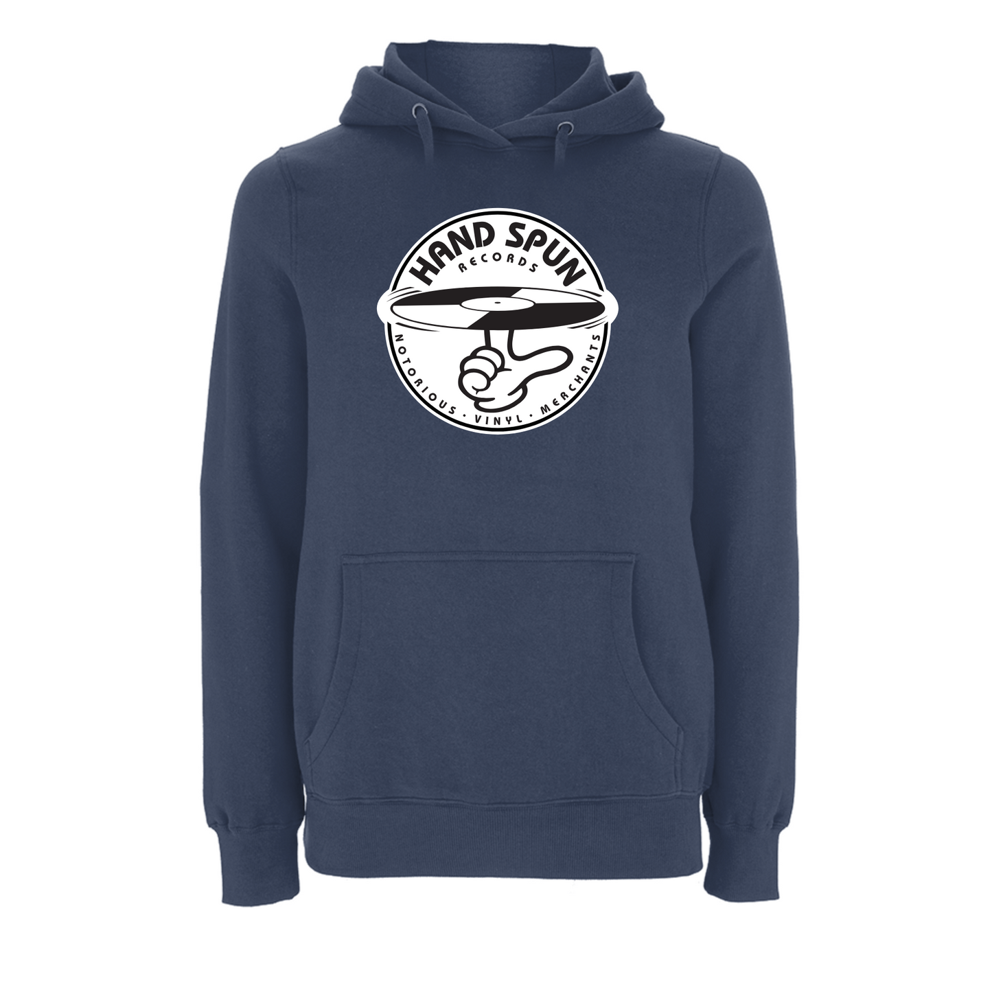 HANDSPUN RECORDS - Classic Front Print Logo Hoodie