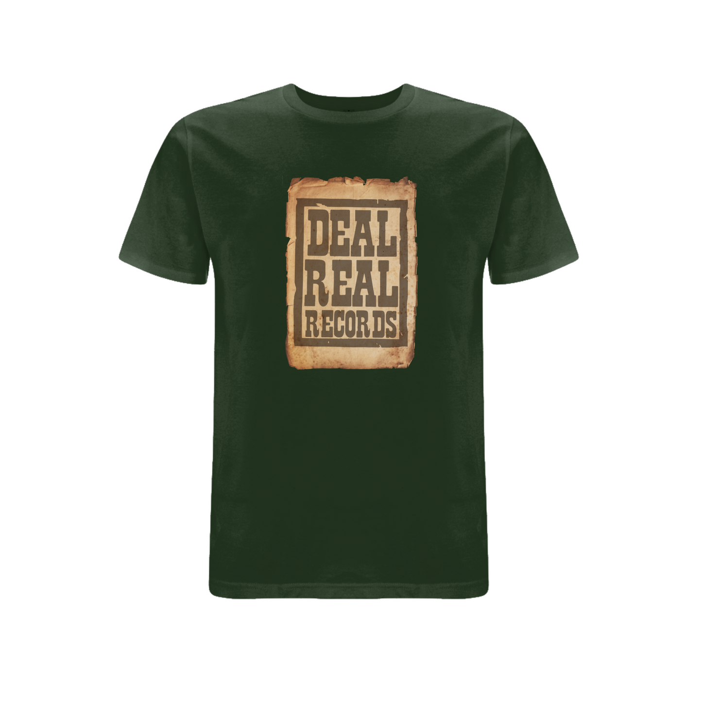 HANDSPUN RECORDS -Deal Real Front Print T-Shirt