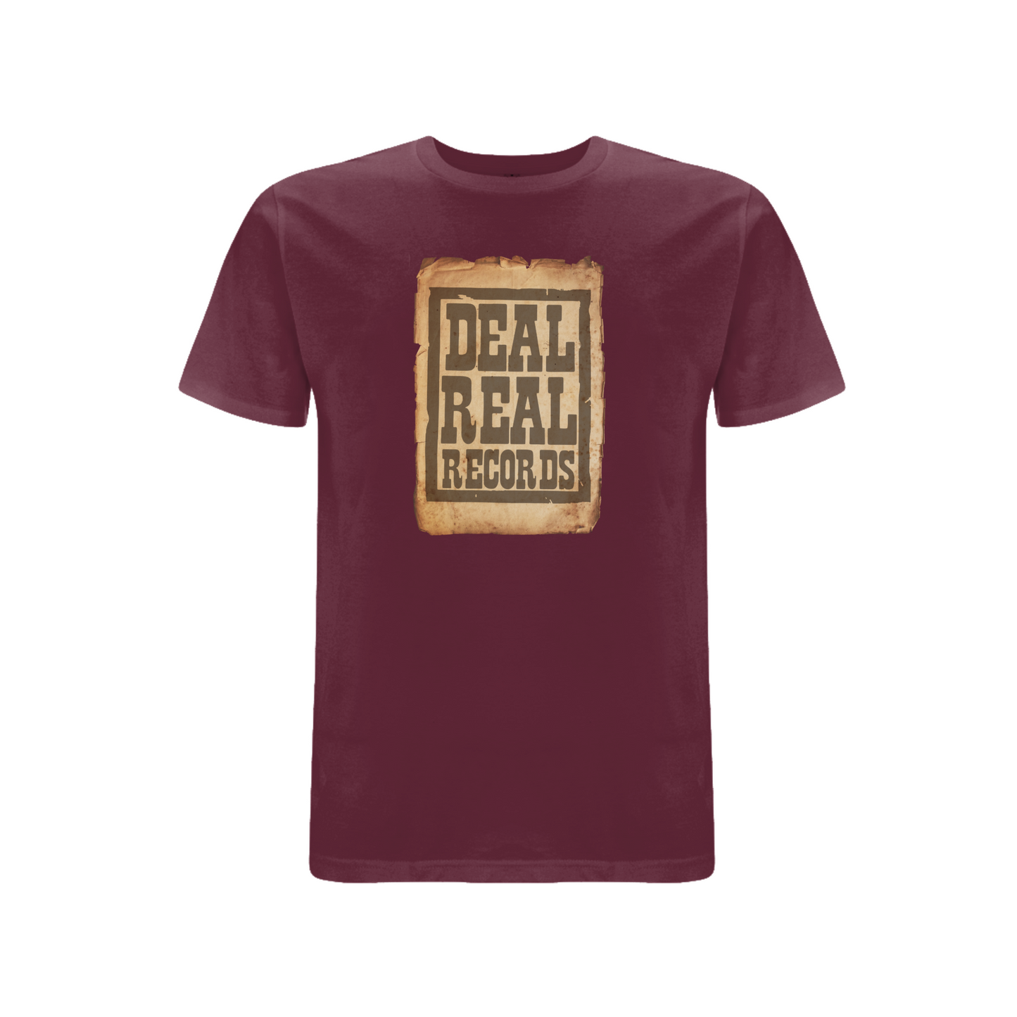 HANDSPUN RECORDS -Deal Real Front Print T-Shirt