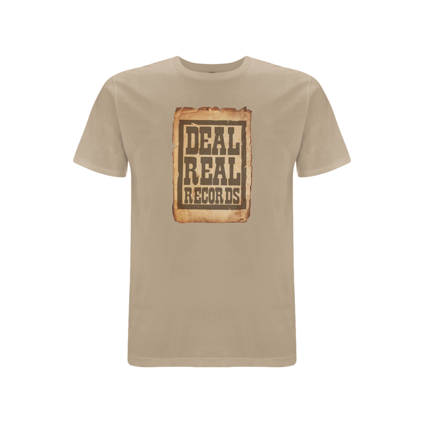 HANDSPUN RECORDS -Deal Real Front Print T-Shirt