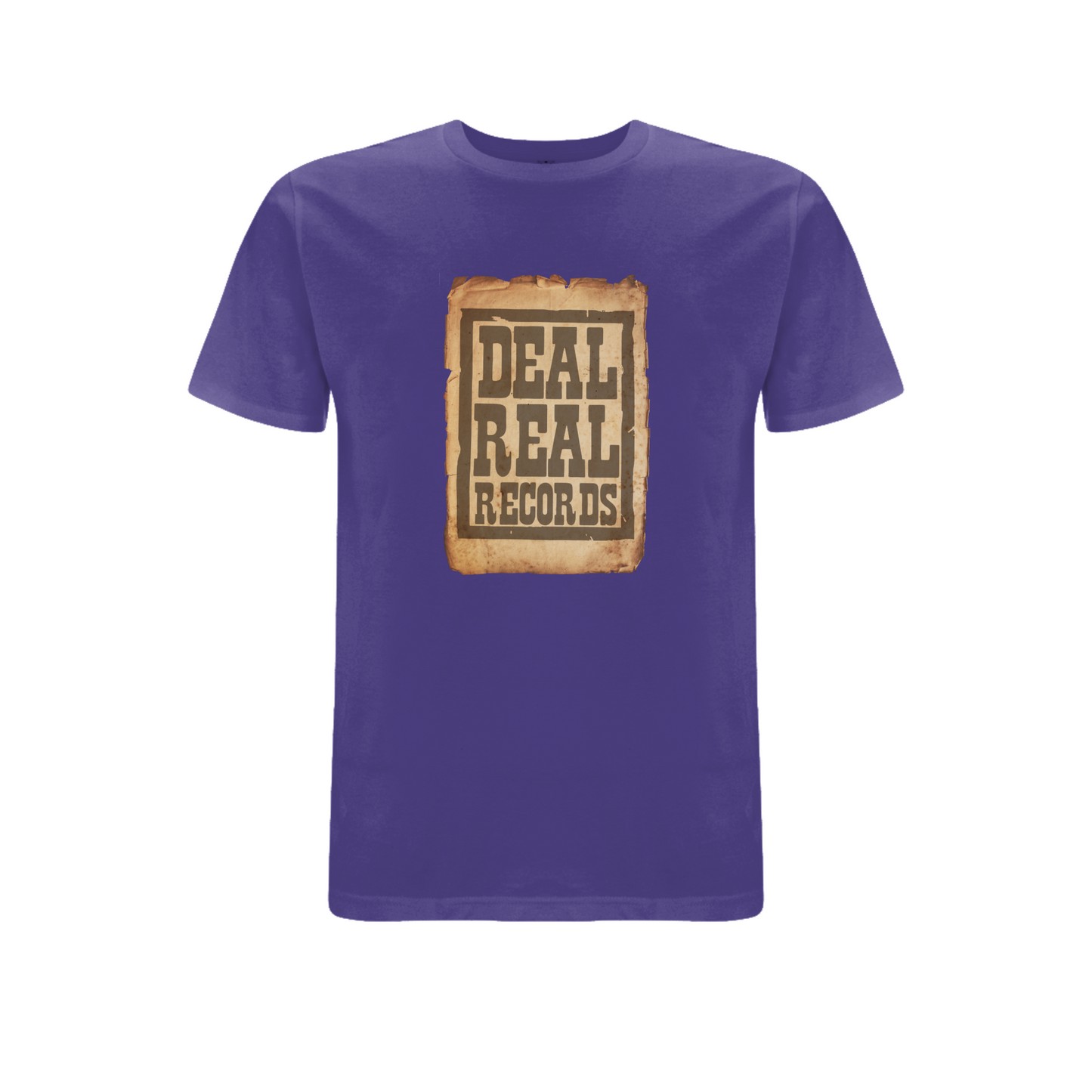 HANDSPUN RECORDS -Deal Real Front Print T-Shirt